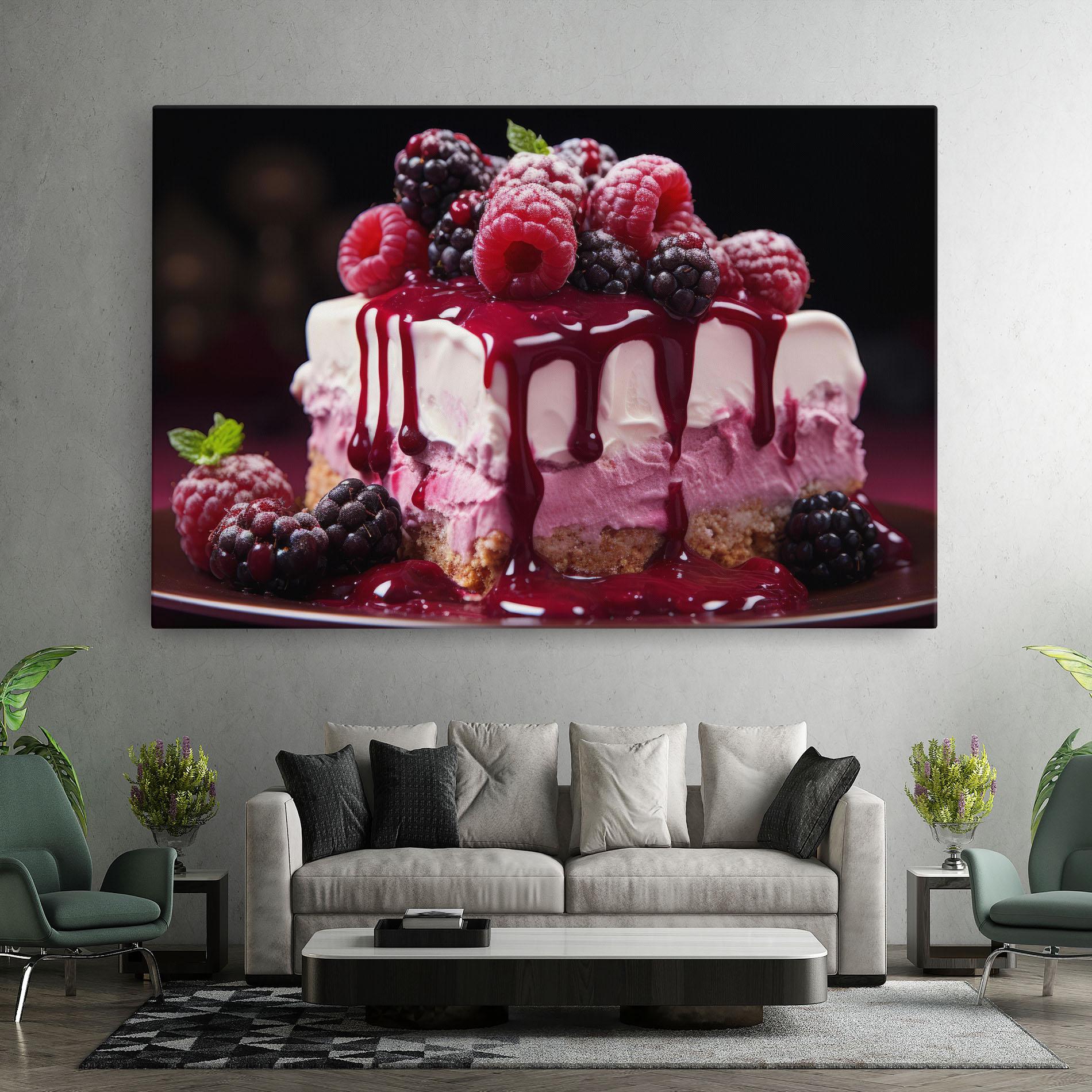 Tablou Canvas Berries Cream mockup 7