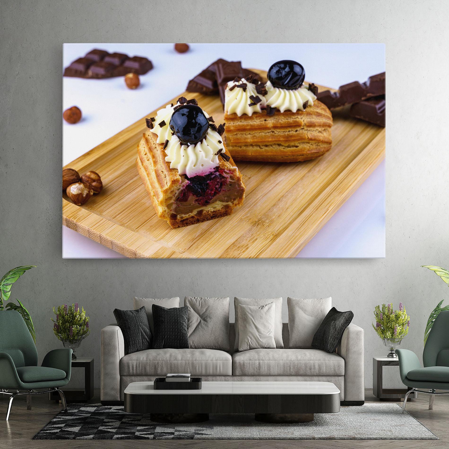 Tablou Canvas Blueberry Eclair mockup 7