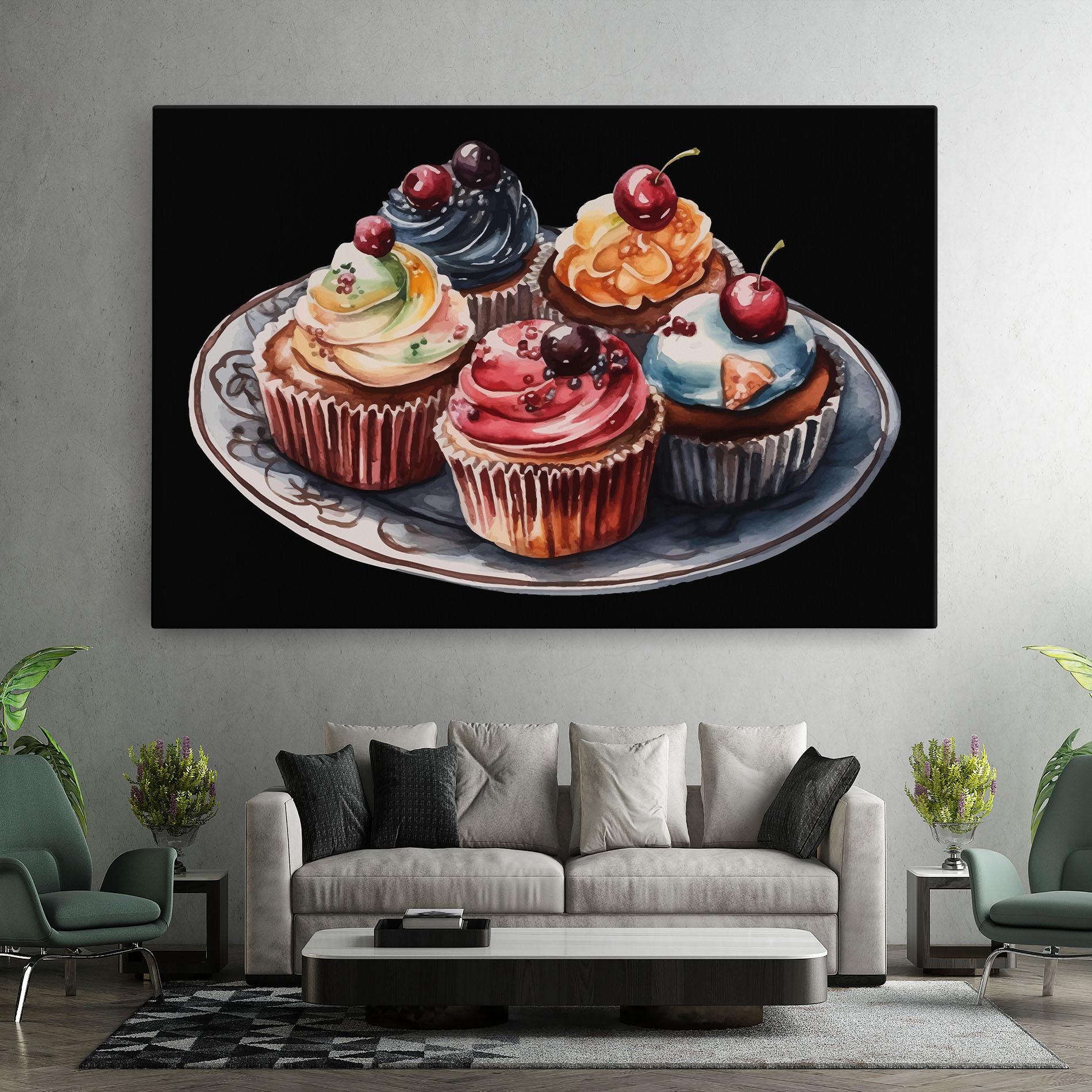 Tablou Canvas Colorful Muffins mockup 7