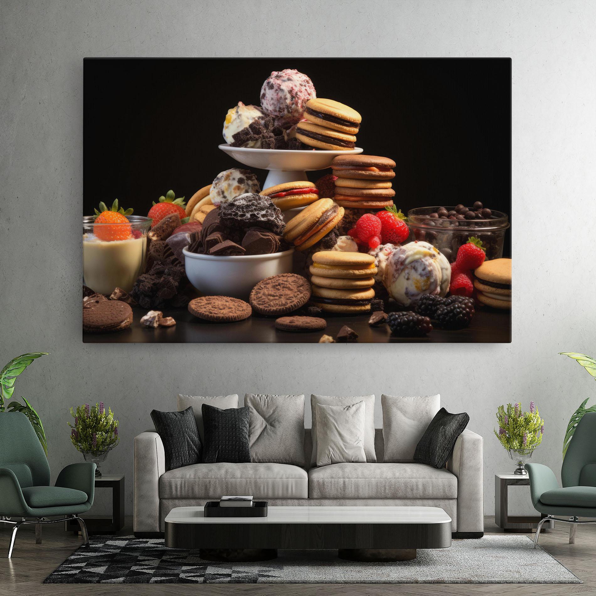 Tablou Canvas Ice Cream Cookies mockup 7