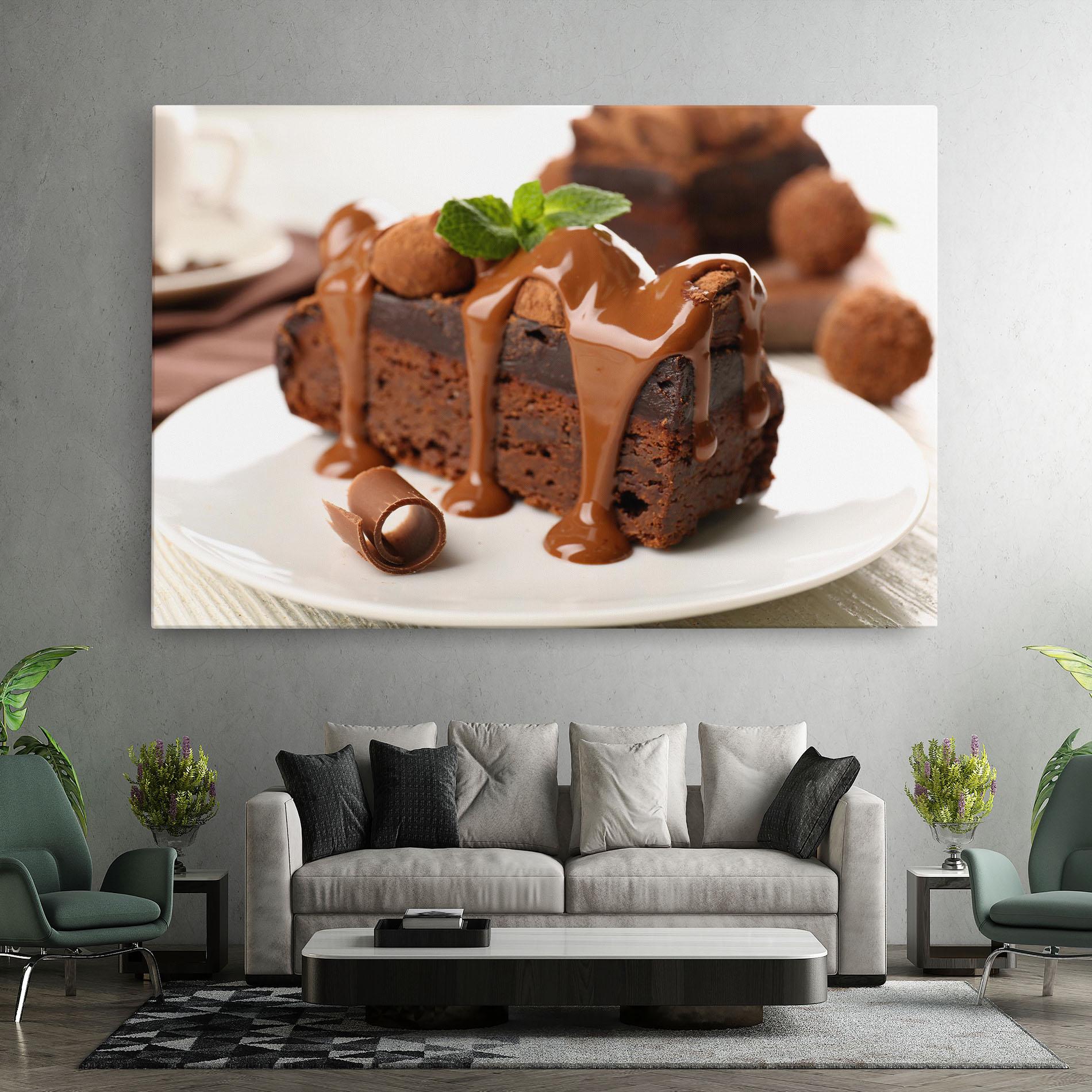 Tablou Canvas Mint Chocolate Cake mockup 7