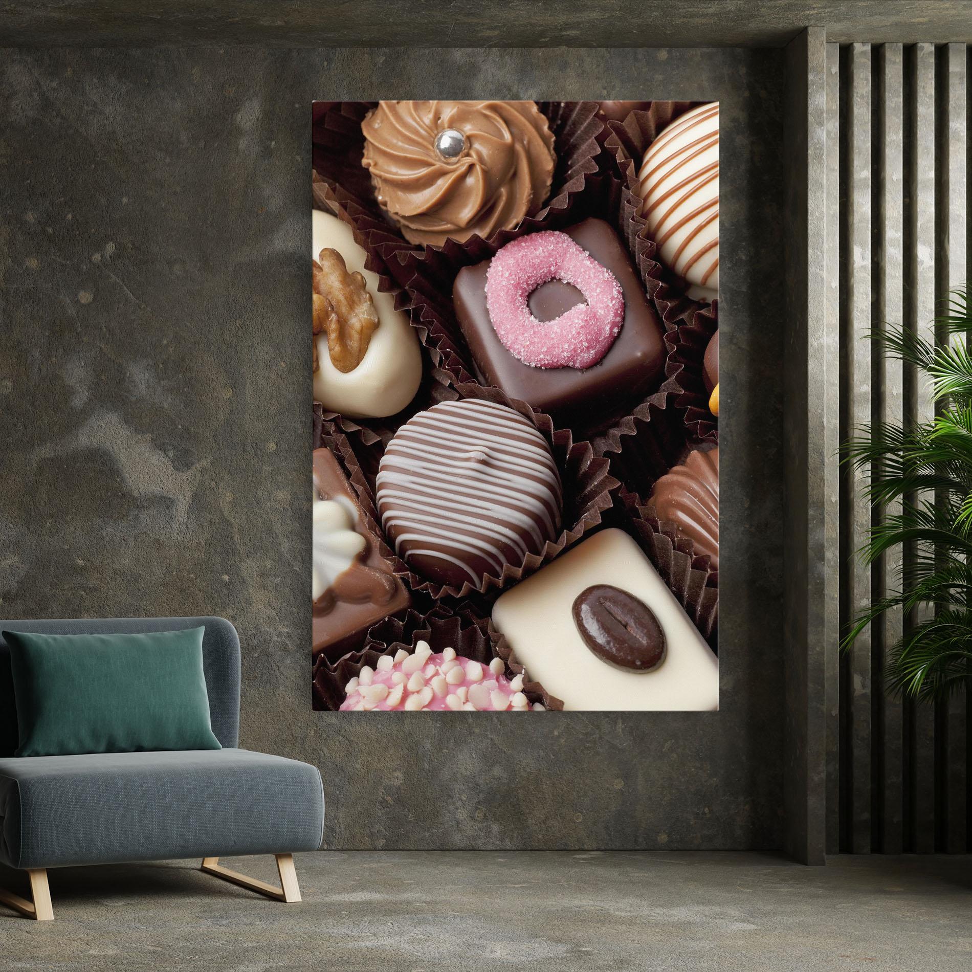 Tablou Canvas Chocolate Bonbons mockup 7