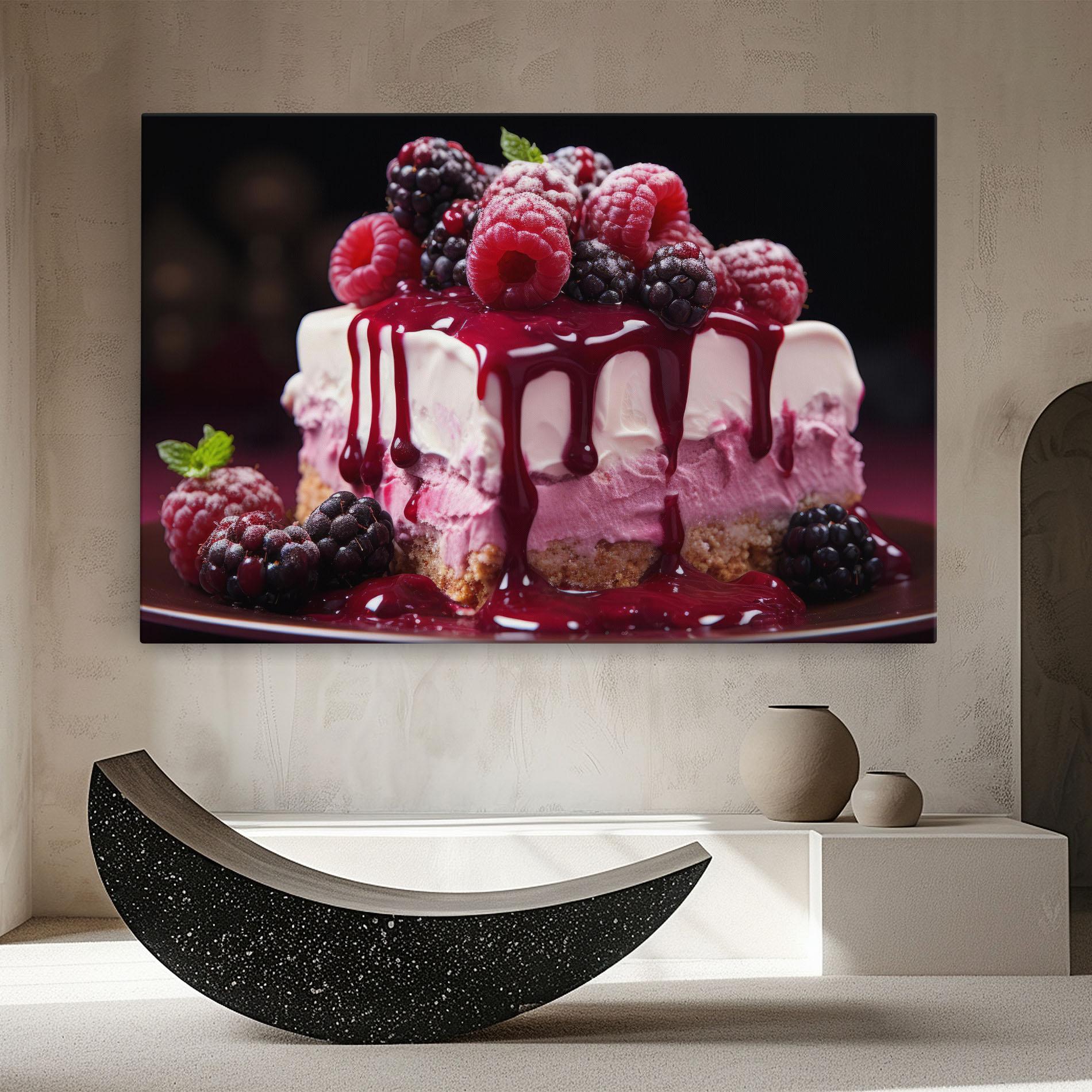 Tablou Canvas Berries Cream mockup 8