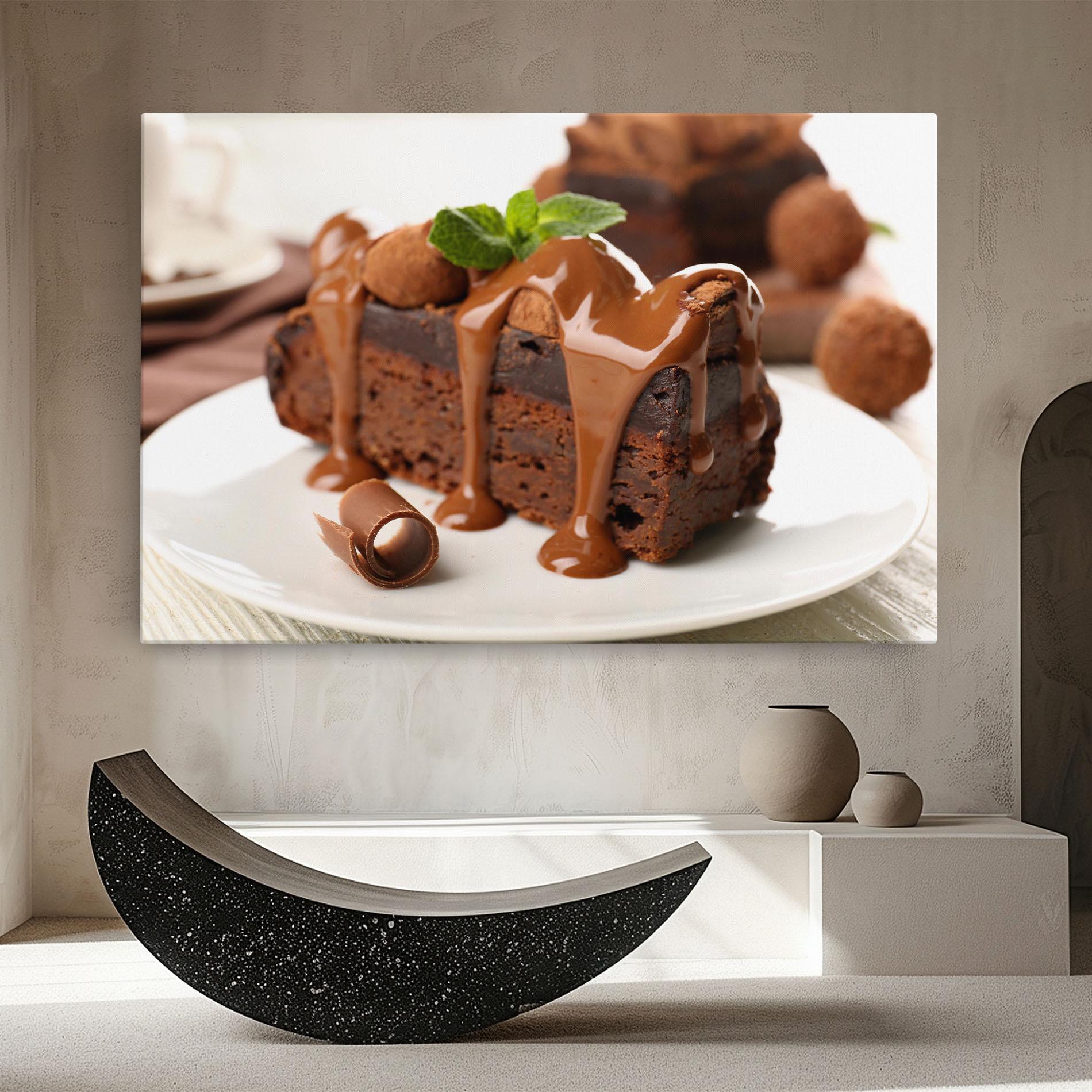 Tablou Canvas Mint Chocolate Cake mockup 8