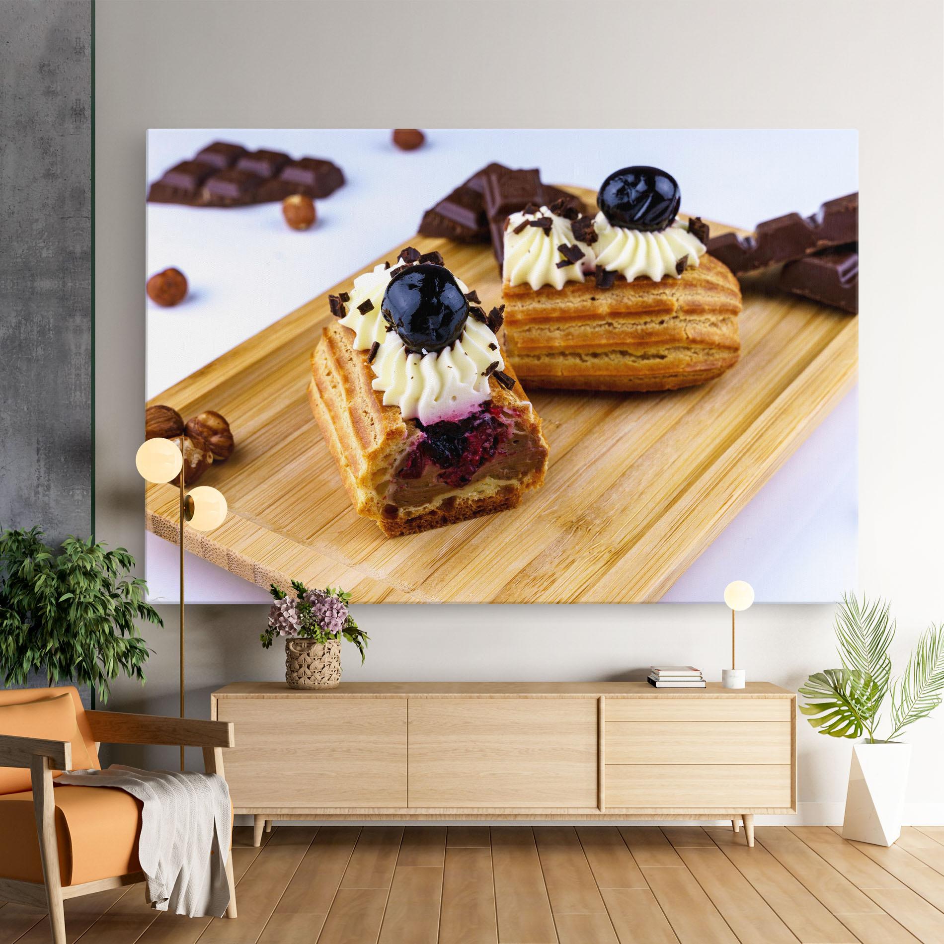 Tablou Canvas Blueberry Eclair mockup 9