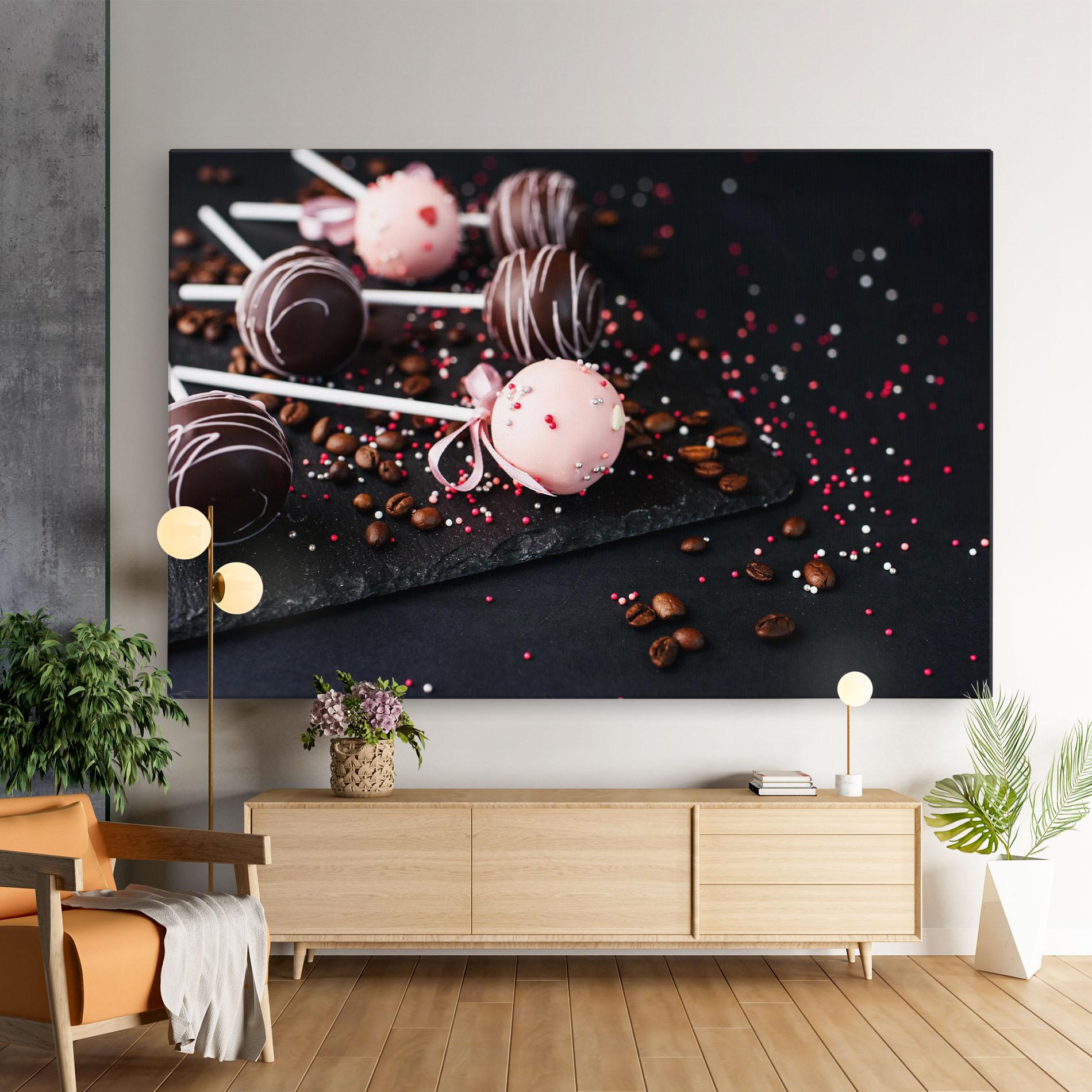 Tablou Canvas Chocolate Dessert mockup 9