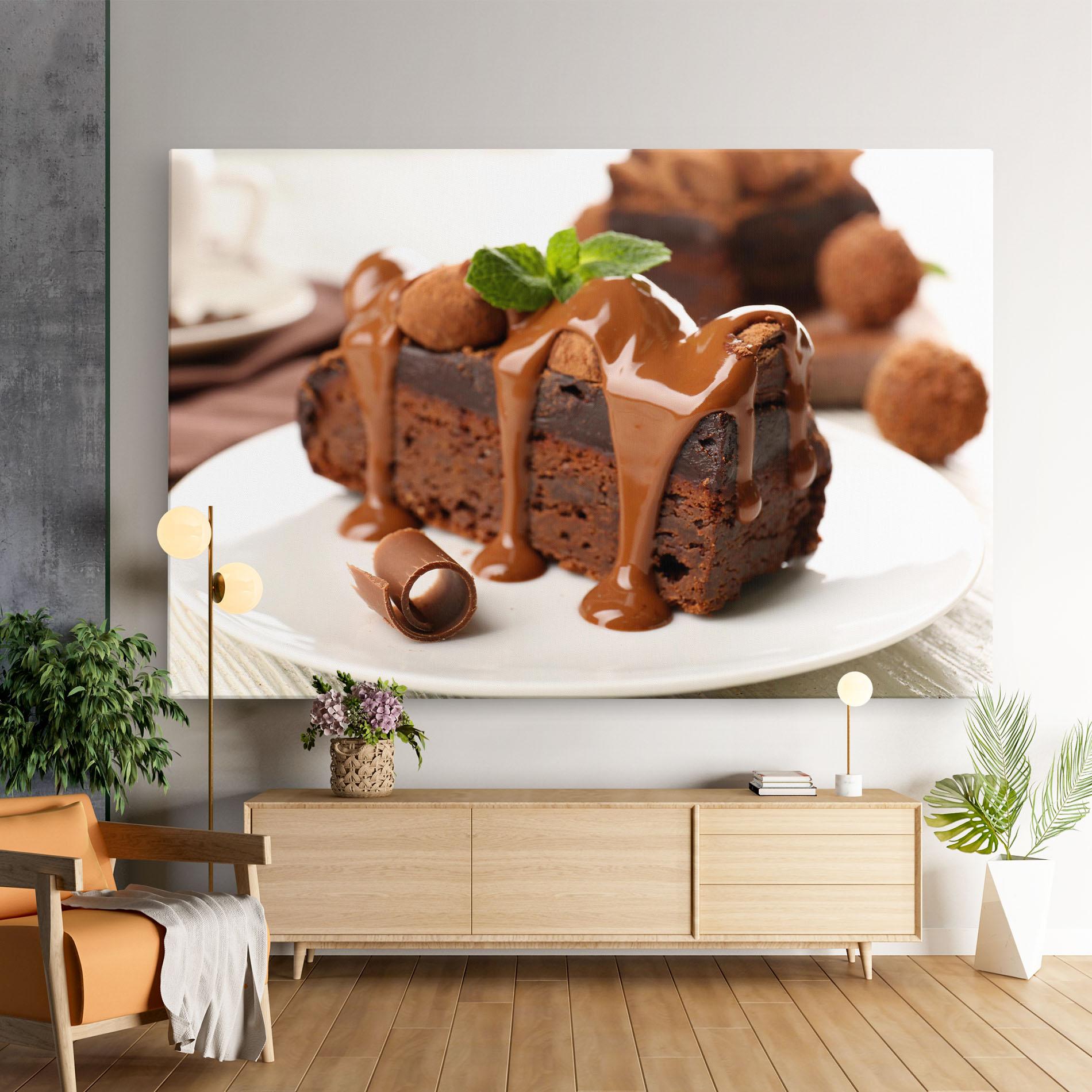Tablou Canvas Mint Chocolate Cake mockup 9