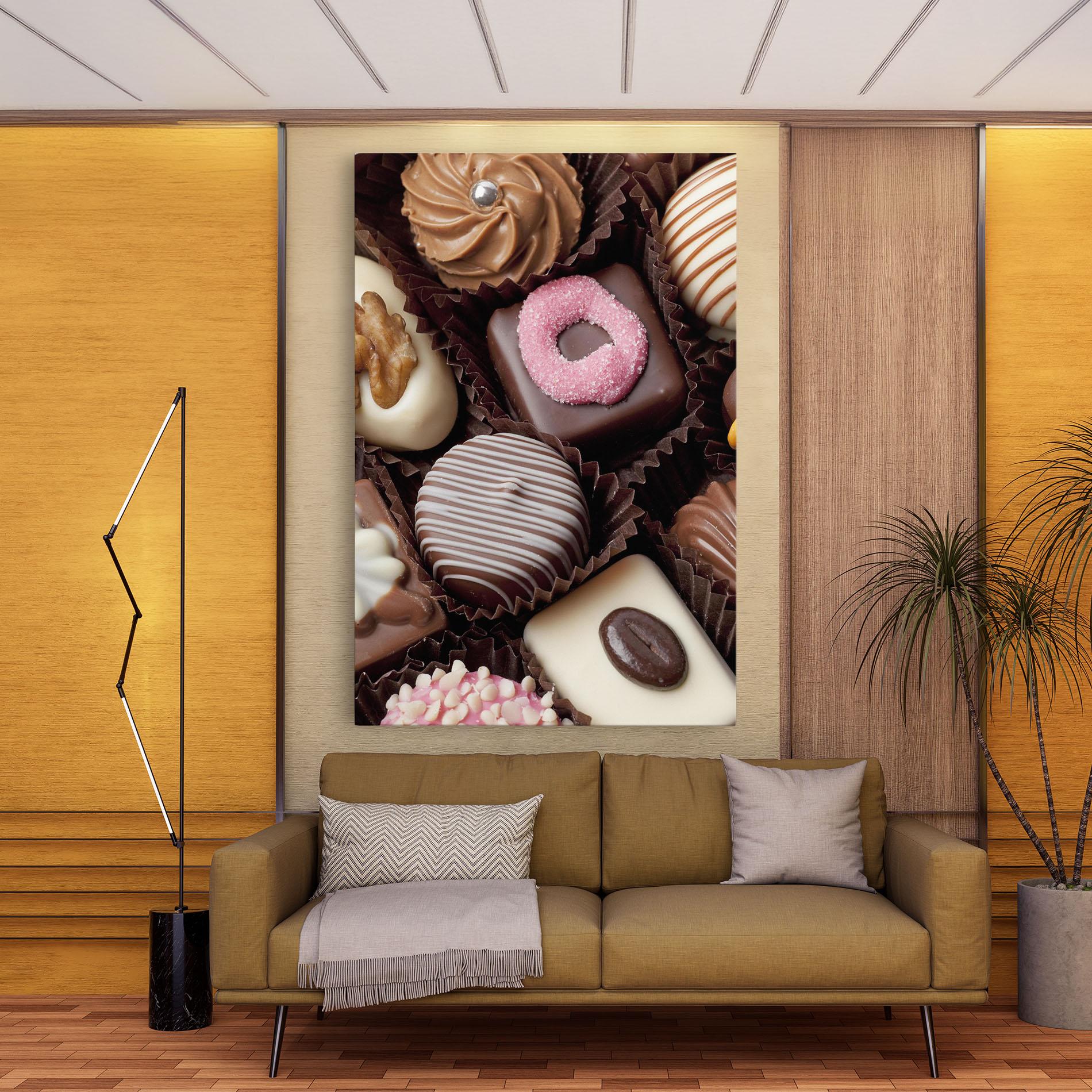 Tablou Canvas Chocolate Bonbons mockup 9