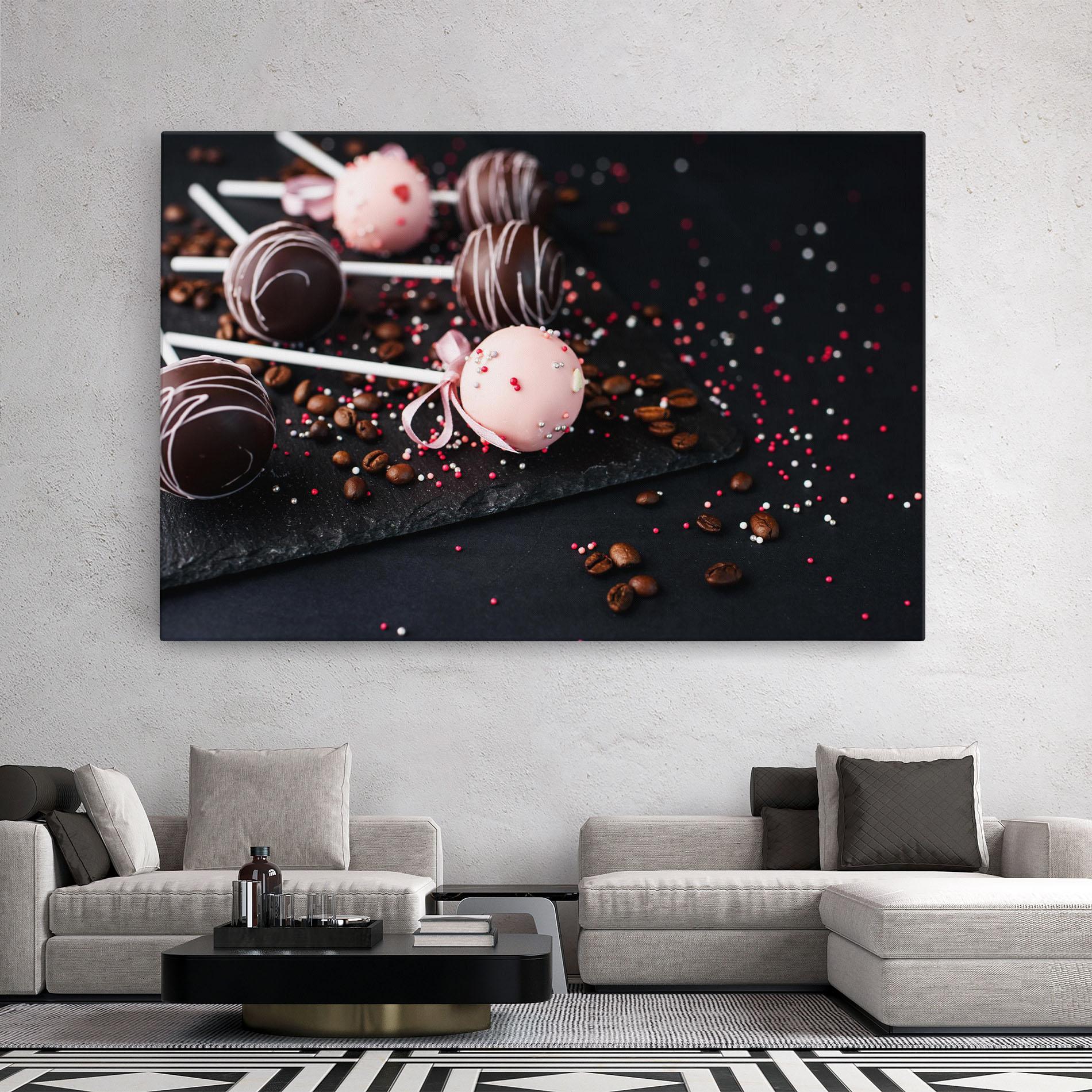 Tablou Canvas Chocolate Dessert mockup 2