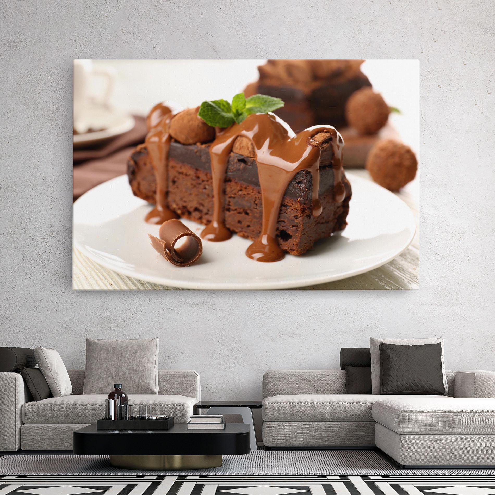 Tablou Canvas Mint Chocolate Cake mockup 2