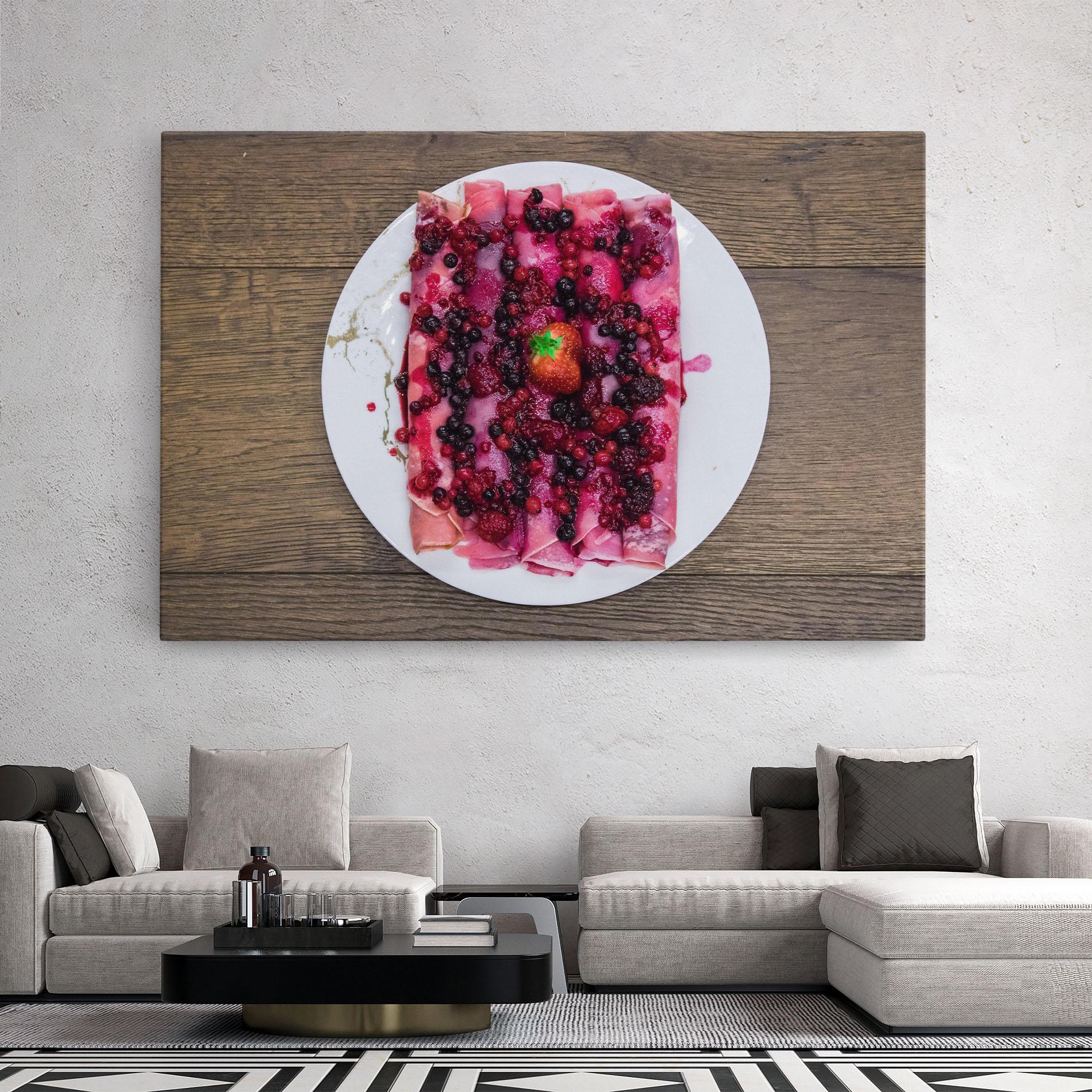 Tablou Canvas Strawberry Pancakes mockup 2