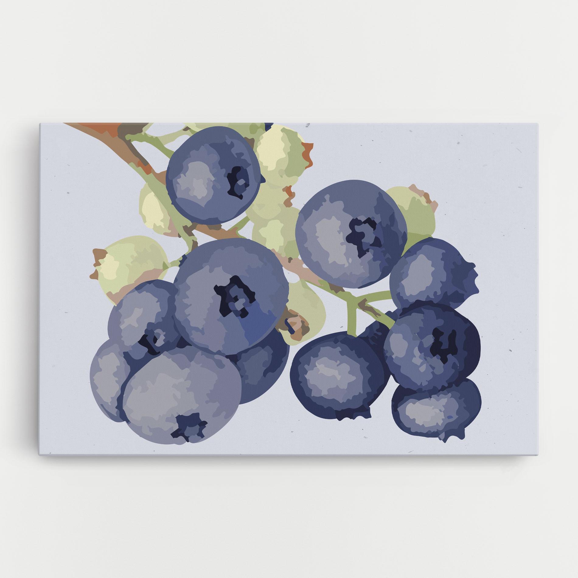 Tablou Canvas Blueberries Art mockup 0