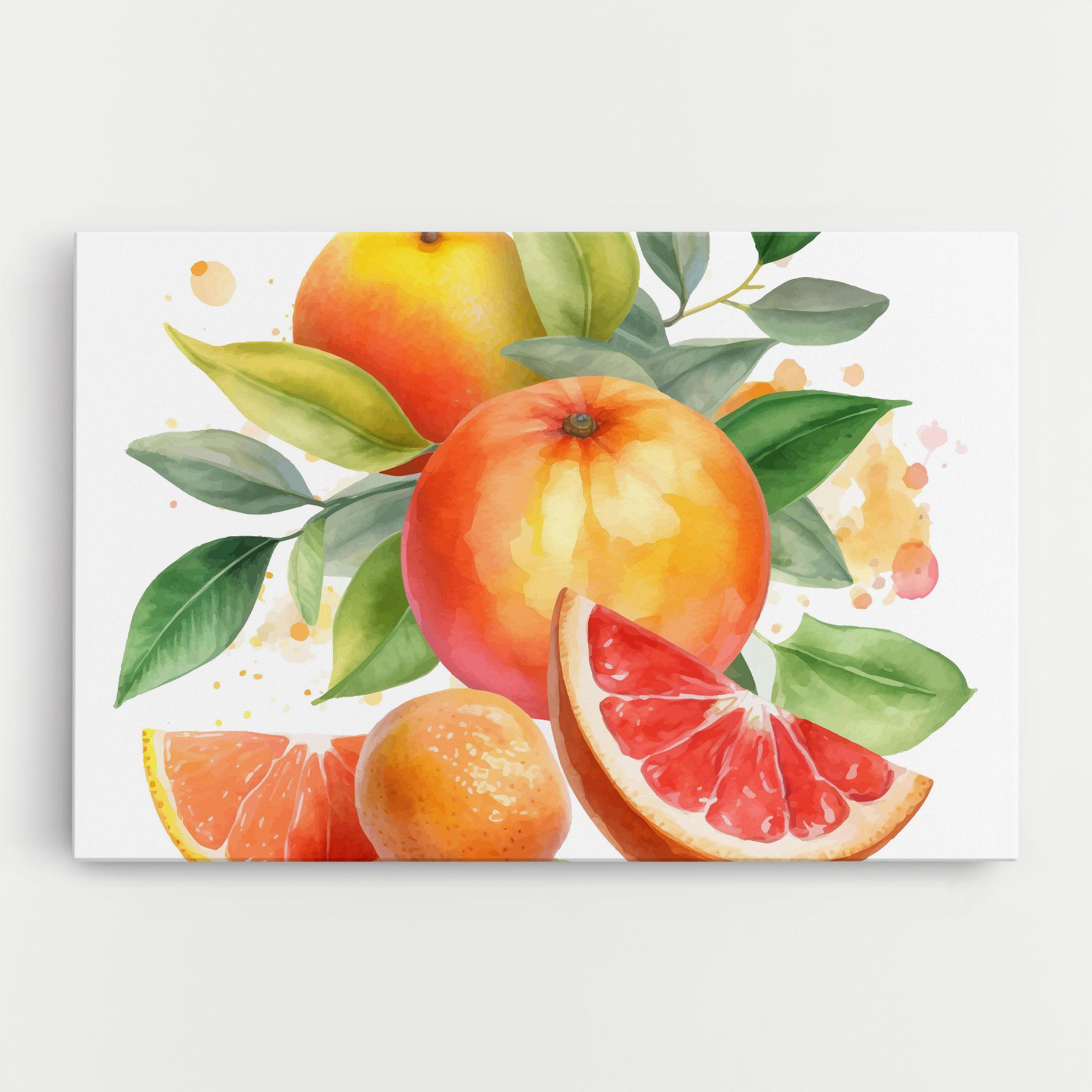 Tablou Canvas Grapefruit Art mockup 0