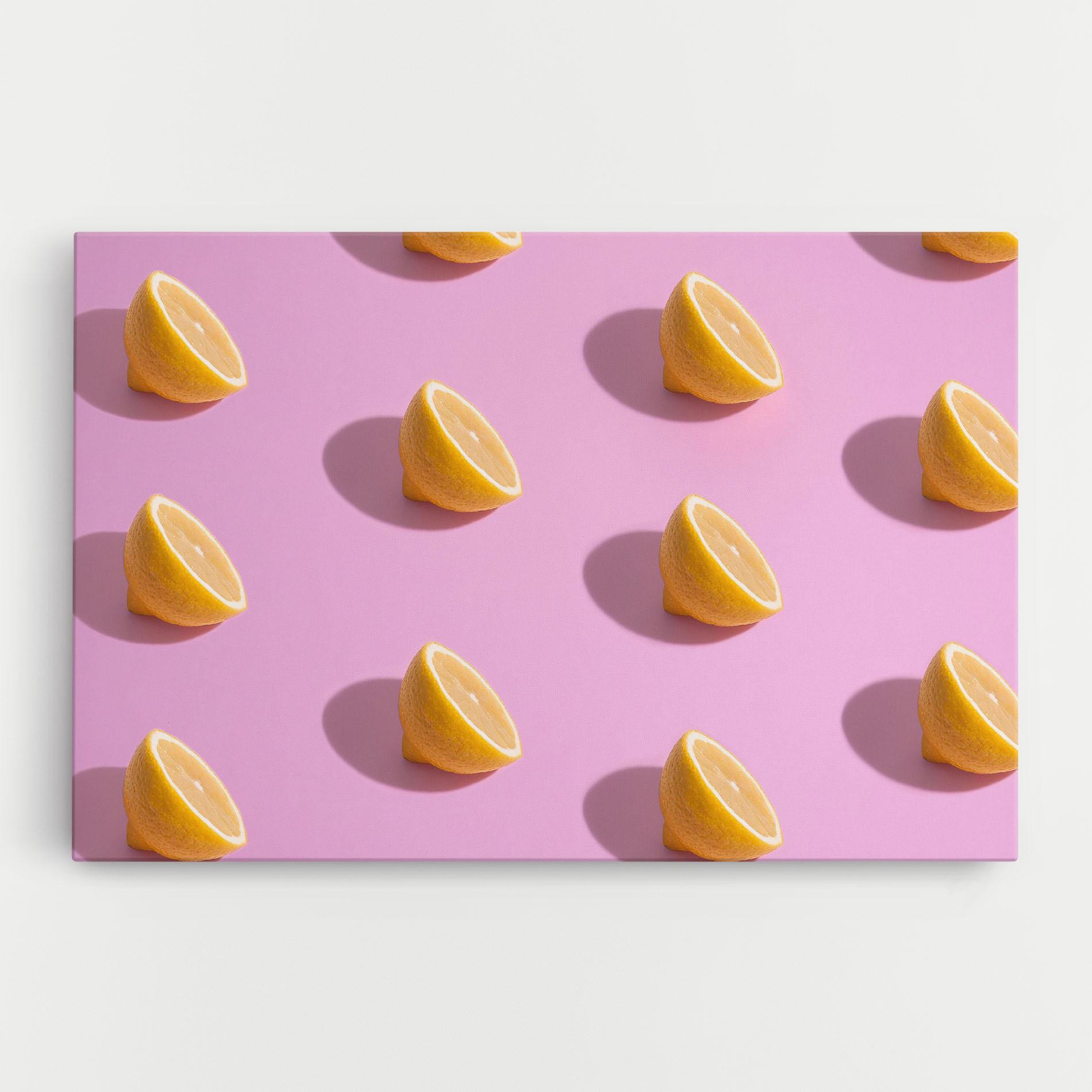 Tablou Canvas Lemon Pattern mockup 0