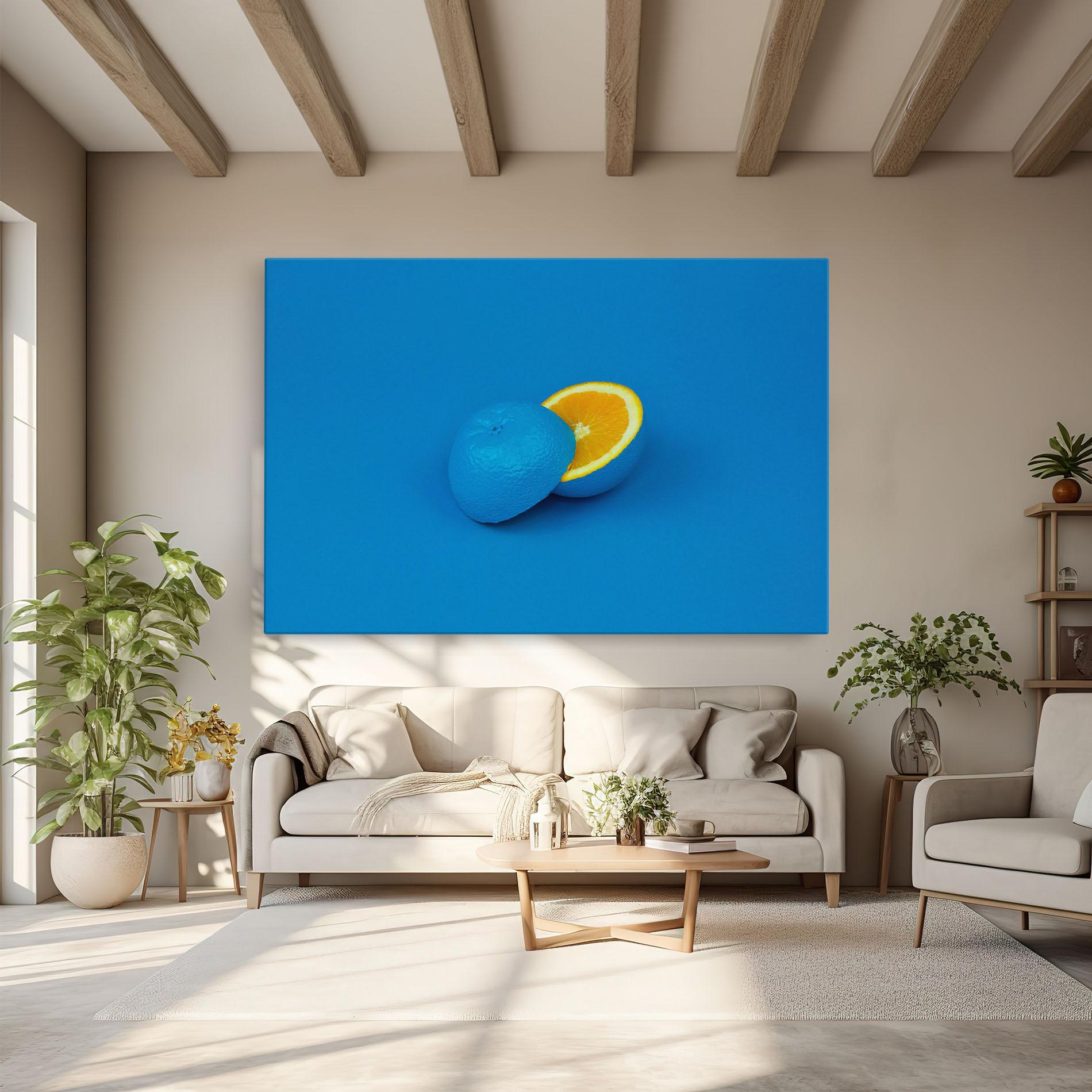 Tablou Canvas Blue Orange mockup 6