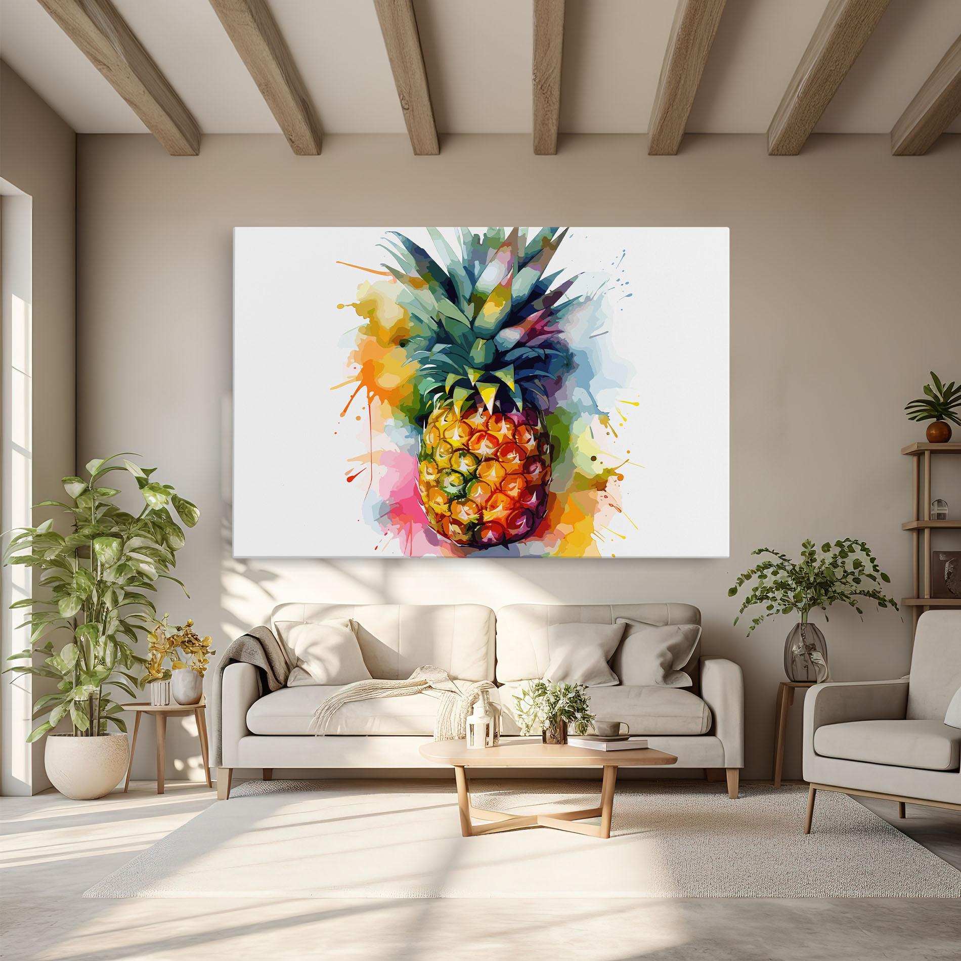 Tablou Canvas Color Mix Pineapple mockup 6