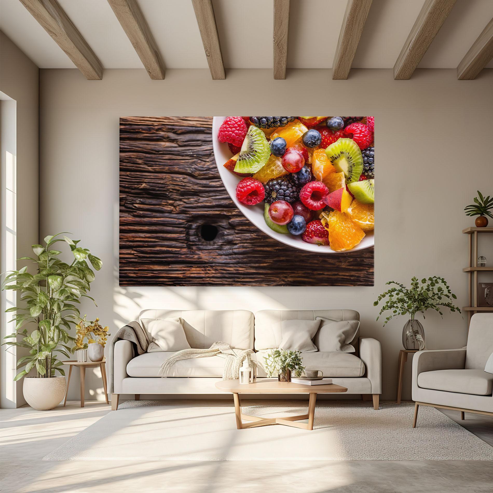 Tablou Canvas Fresh Fruit Salad mockup 6