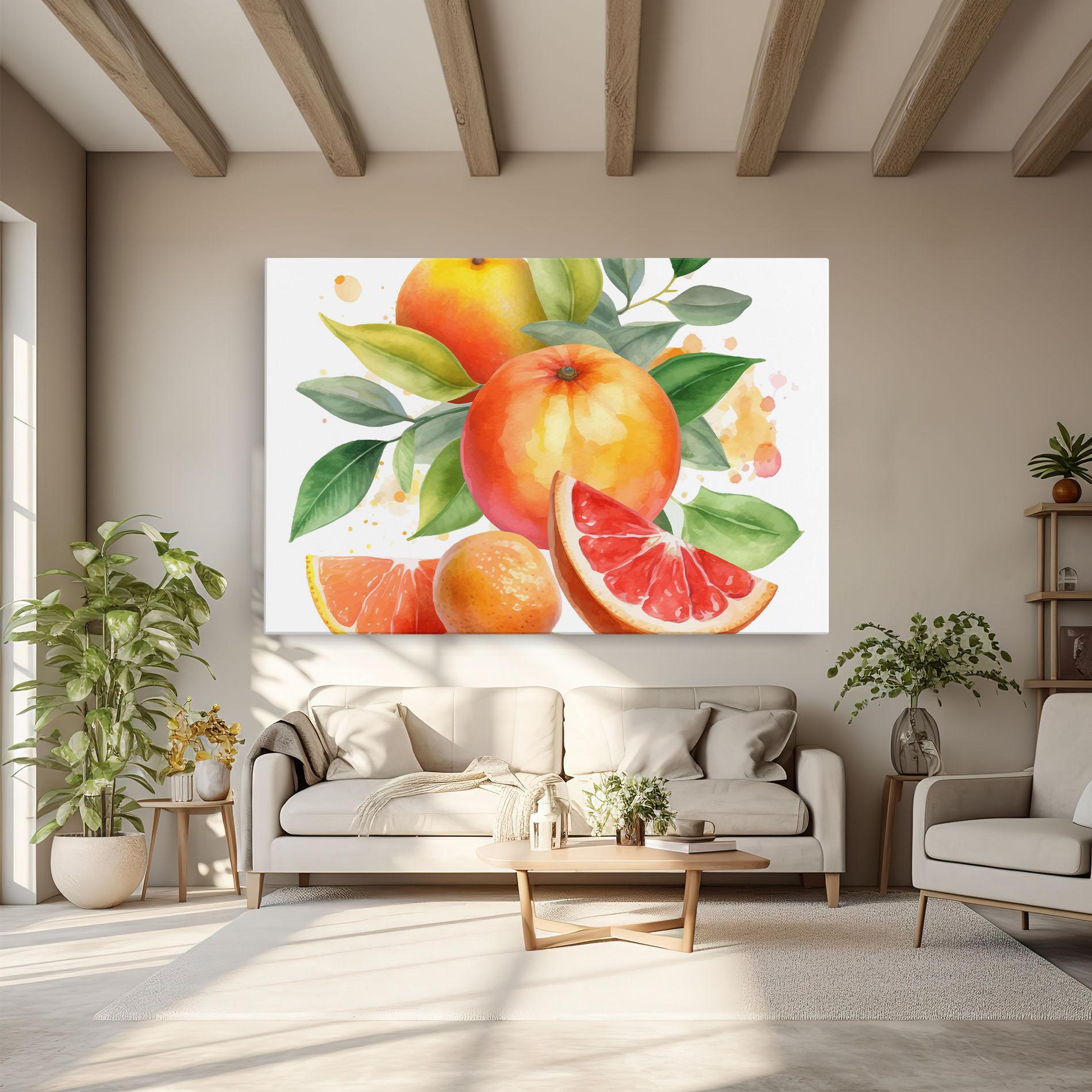 Tablou Canvas Grapefruit Art mockup 6