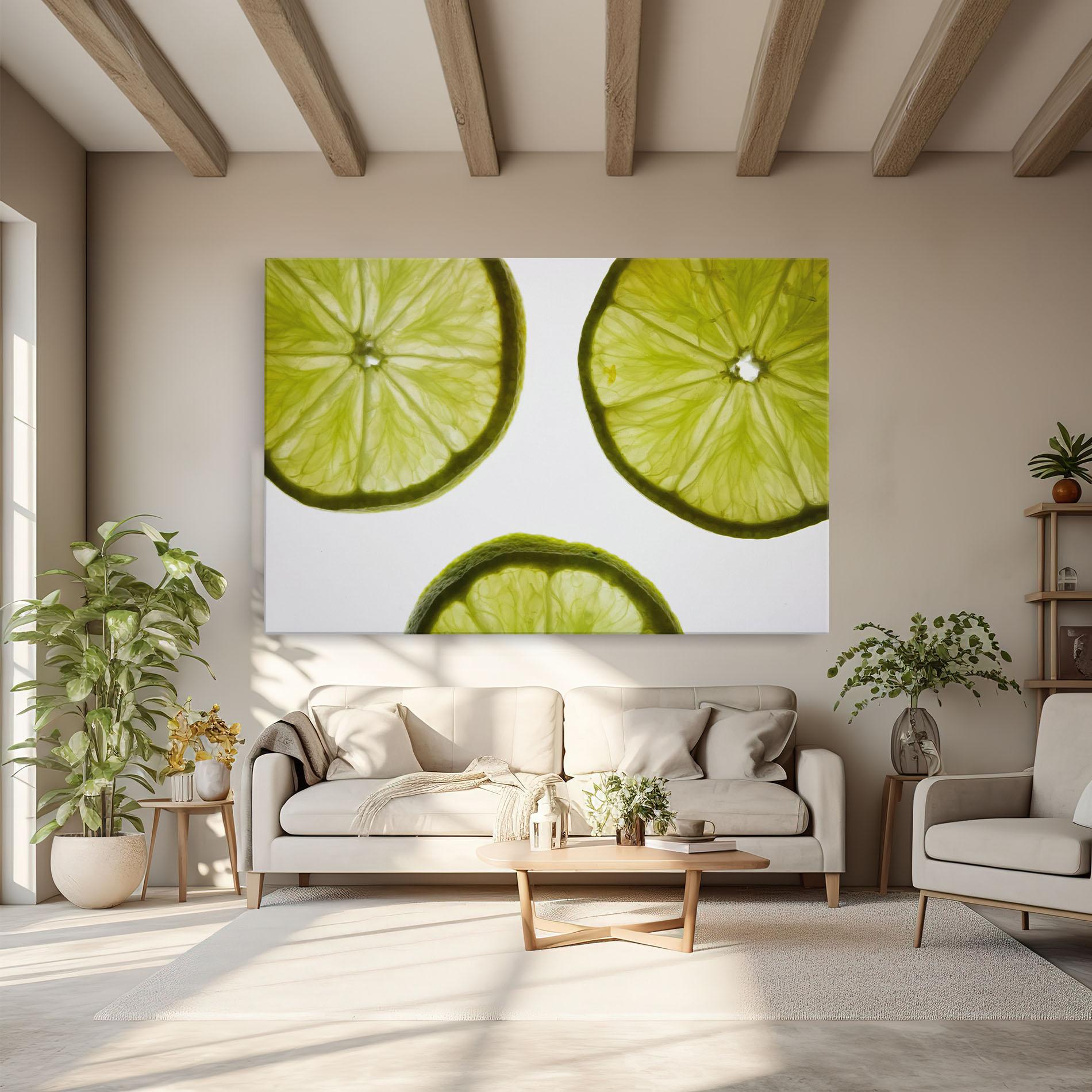 Tablou Canvas Lime Slice mockup 6