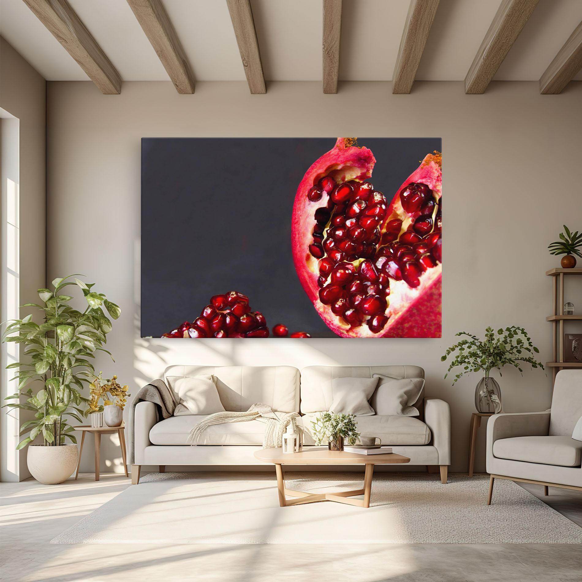 Tablou Canvas Open Pomegranate mockup 6