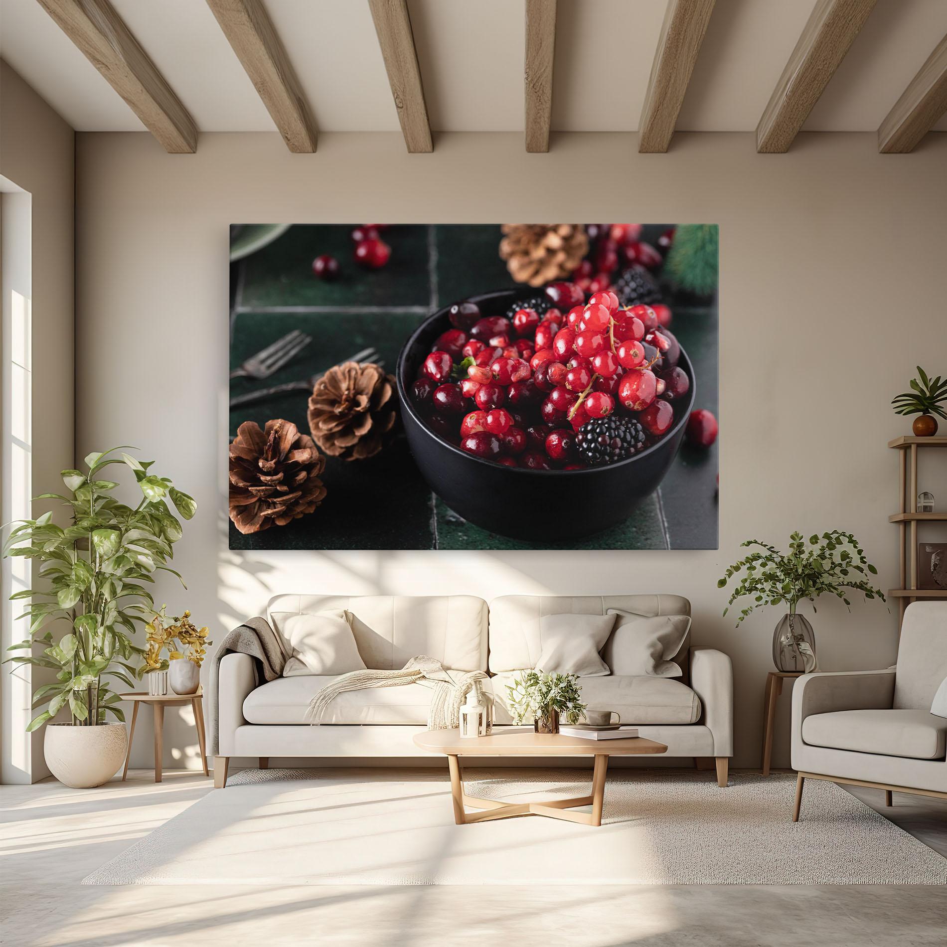 Tablou Canvas Red Berries mockup 6