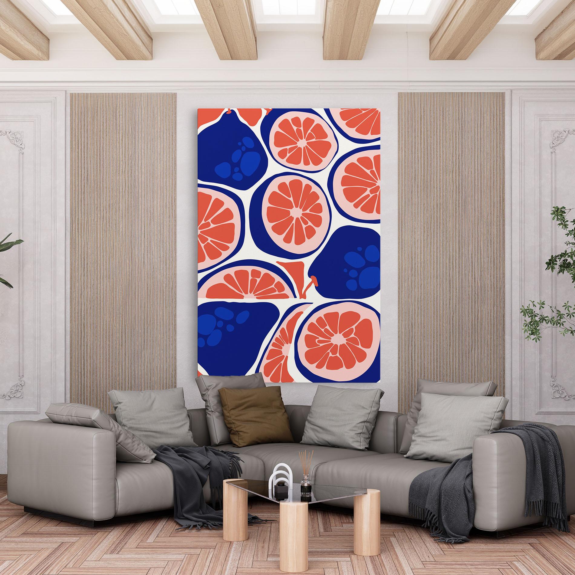 Tablou Canvas Blue Pink Fruit mockup 6