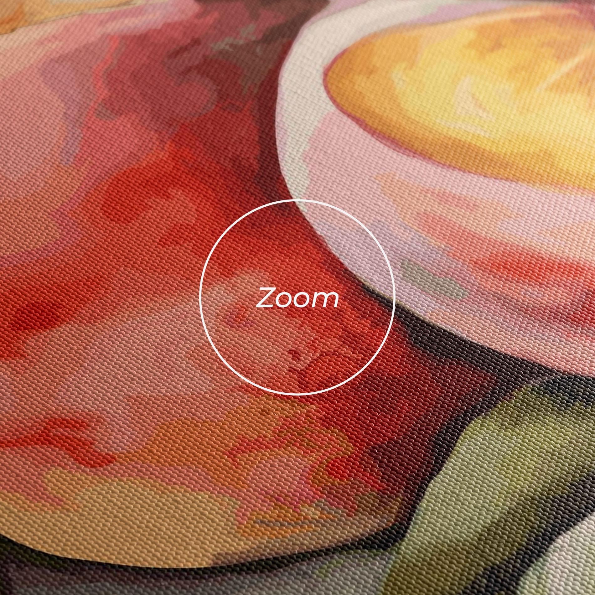 Tablou Canvas Watercolor Peach mockup 3