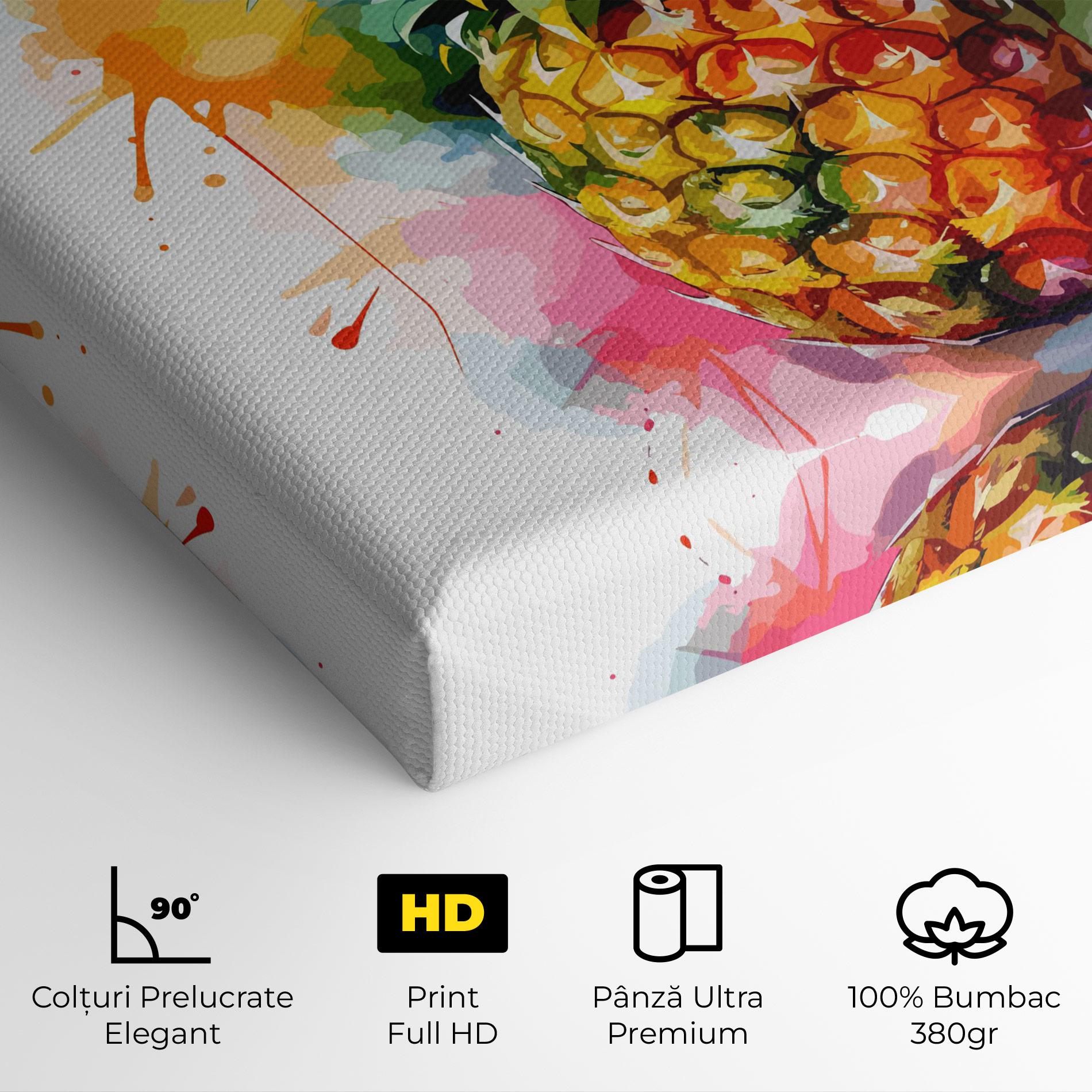 Tablou Canvas Color Mix Pineapple mockup 4