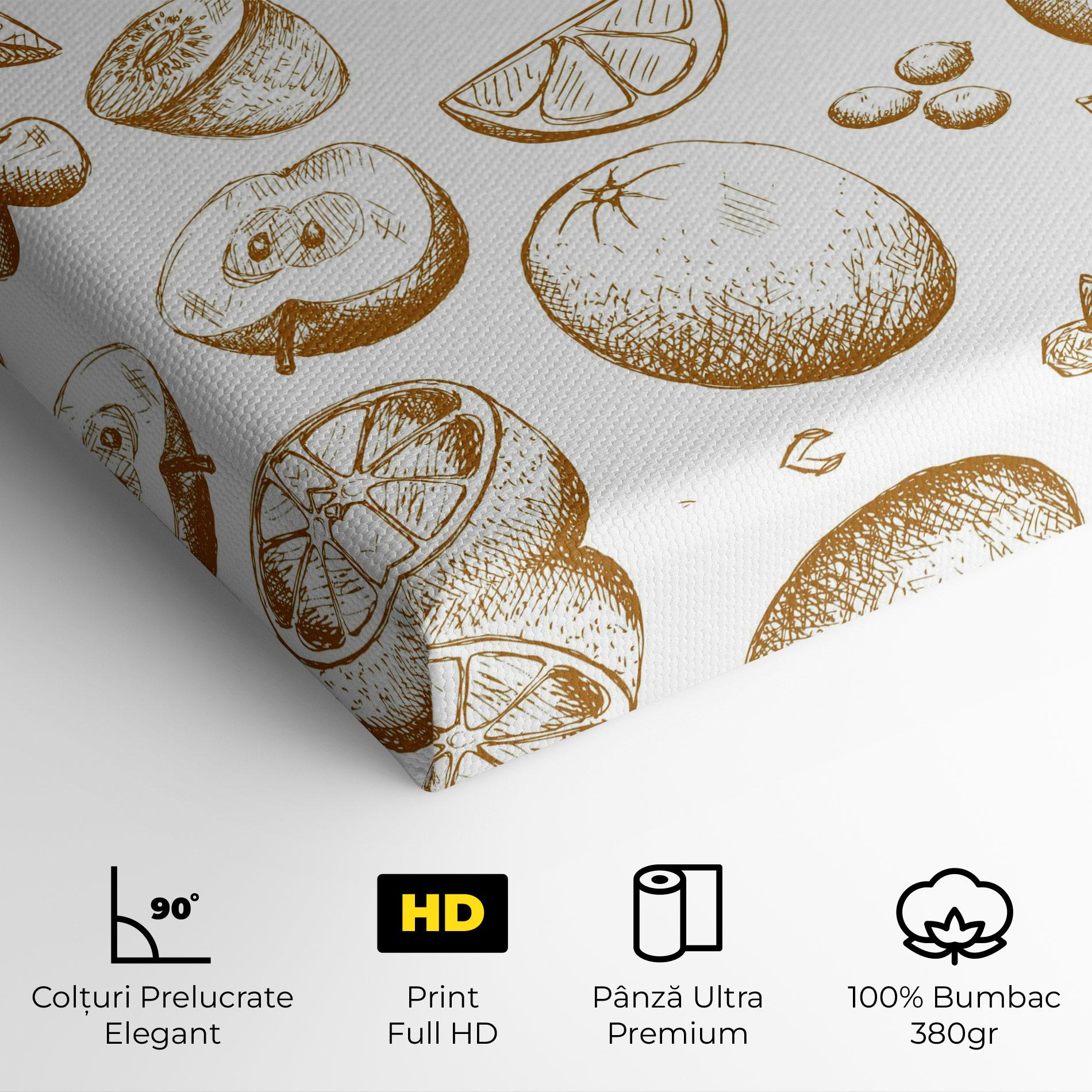 Tablou Canvas Floating Fruits mockup 4