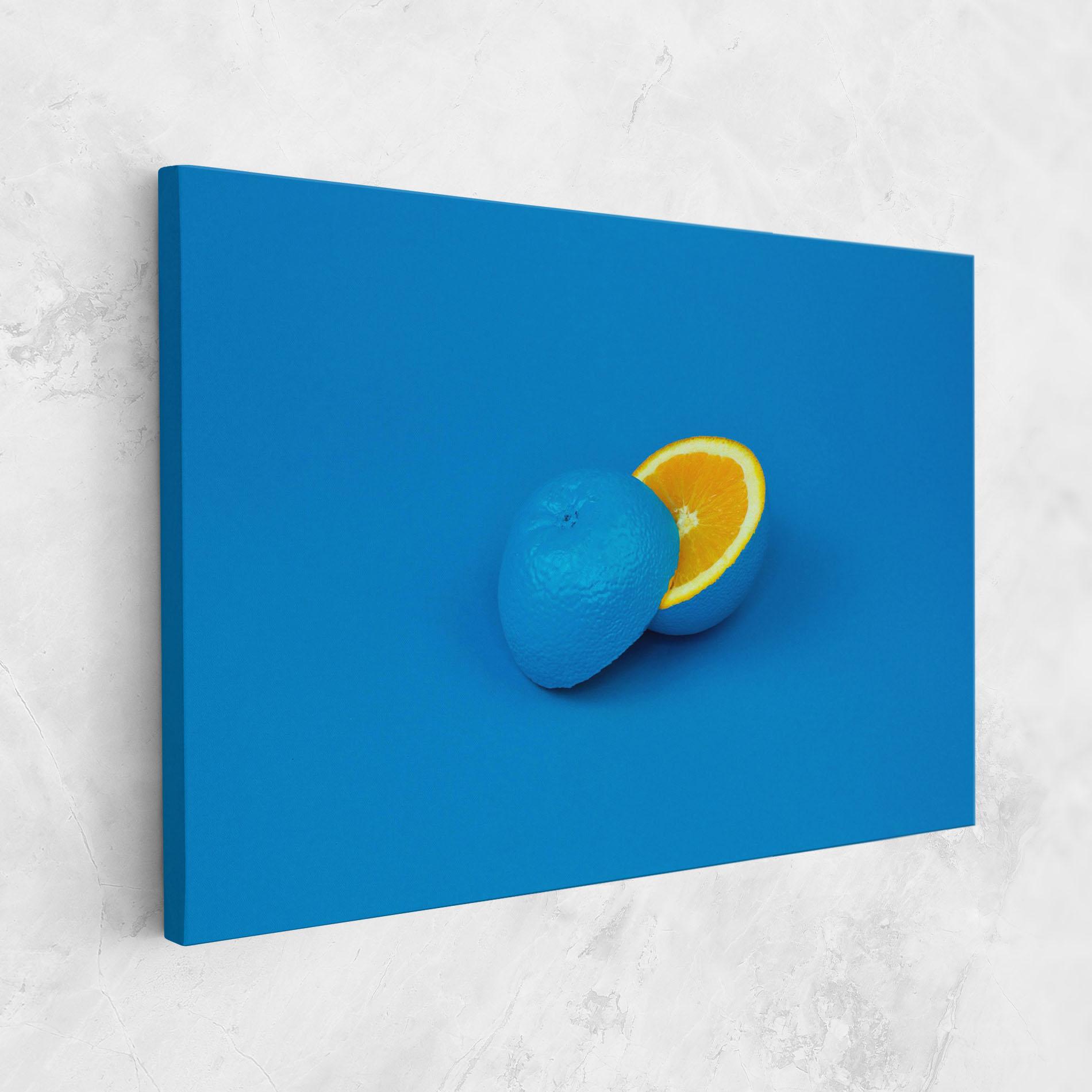 Tablou Canvas Blue Orange mockup 1
