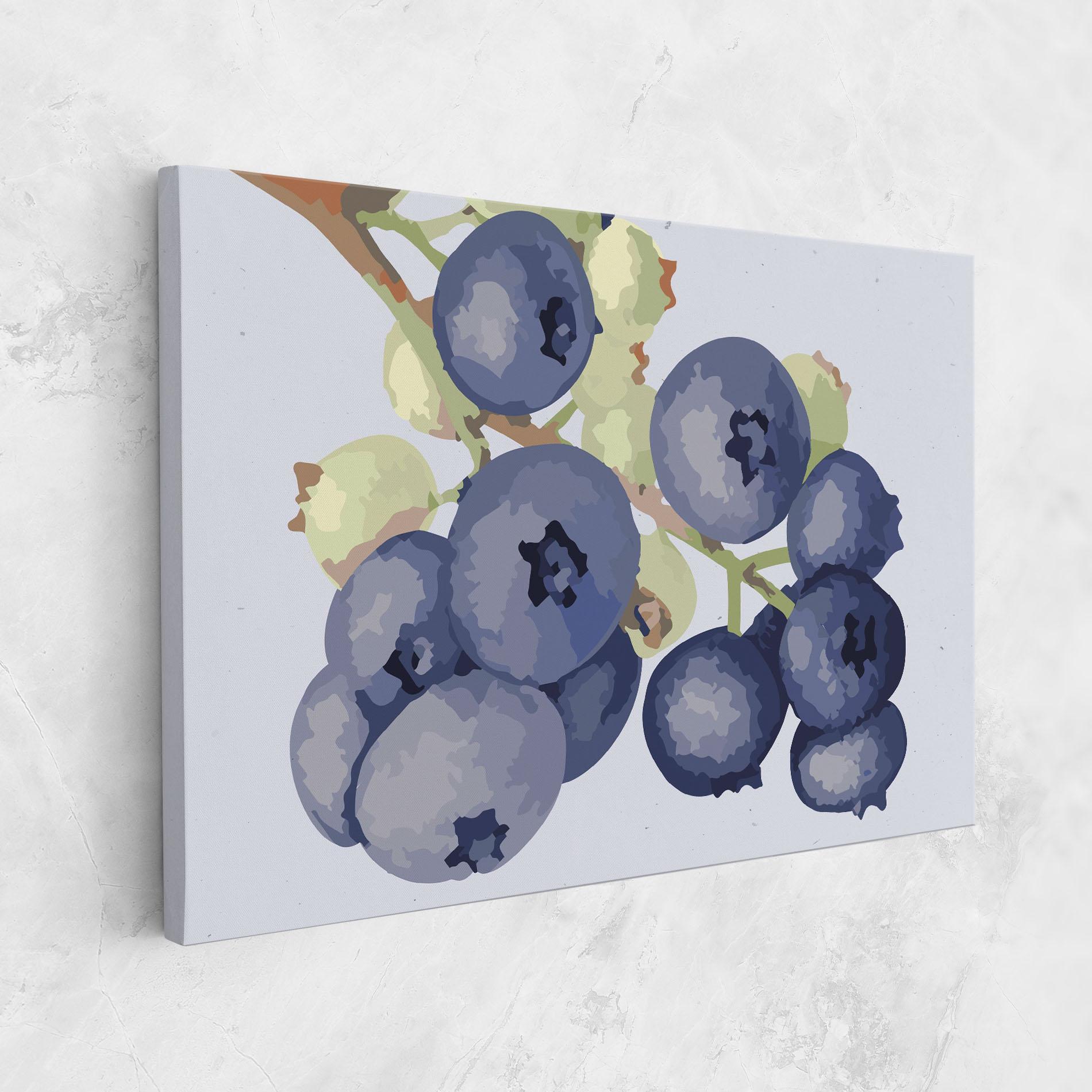 Tablou Canvas Blueberries Art mockup 1