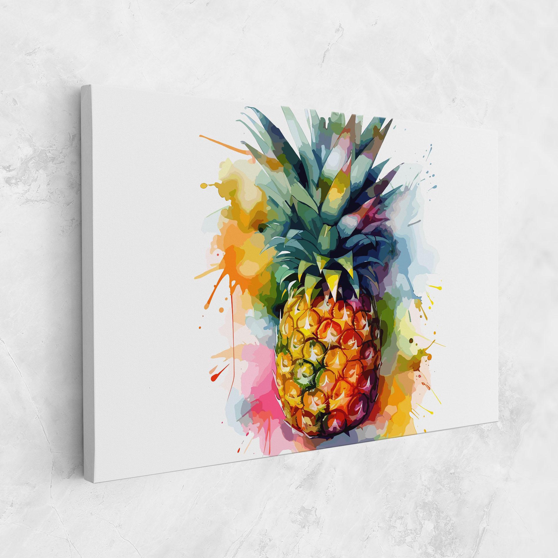 Tablou Canvas Color Mix Pineapple mockup 1
