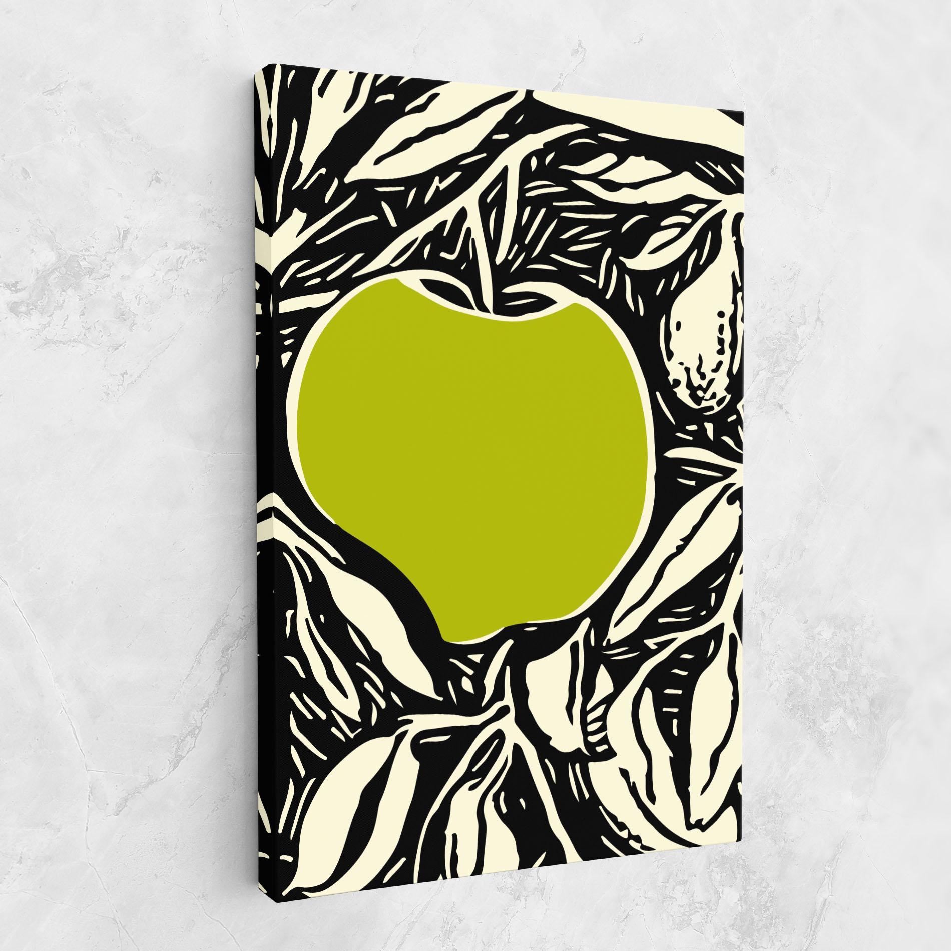 Tablou Canvas Green Apple mockup 1