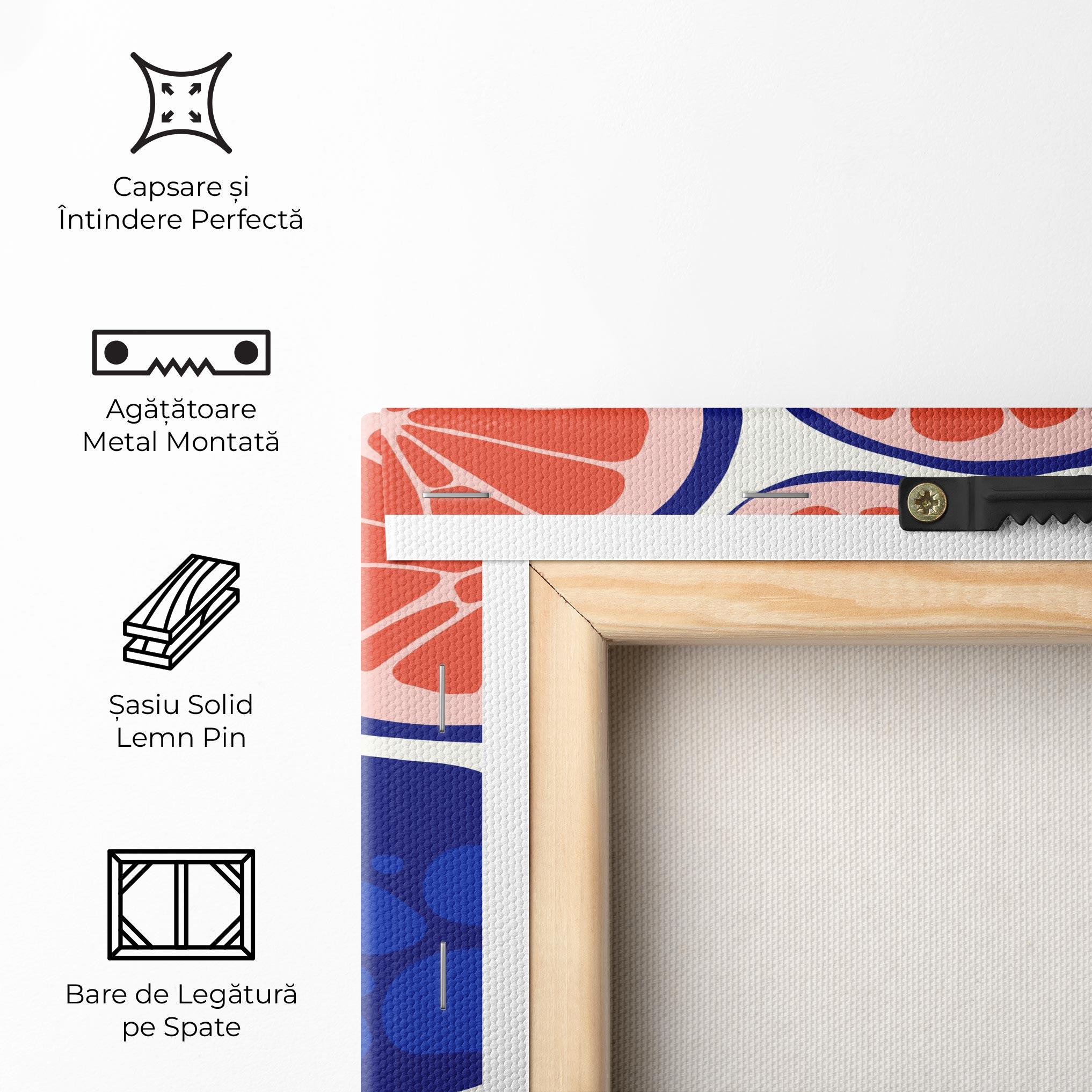 Tablou Canvas Blue Pink Fruit mockup 5