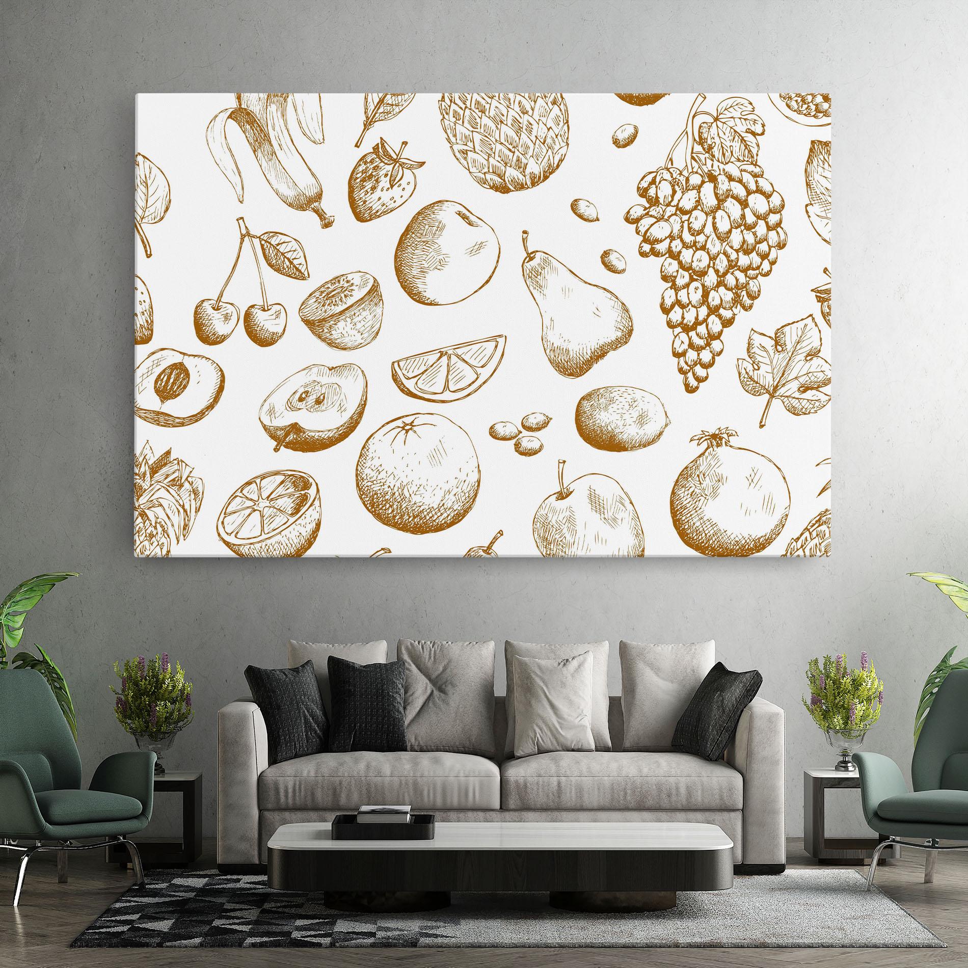 Tablou Canvas Floating Fruits mockup 7
