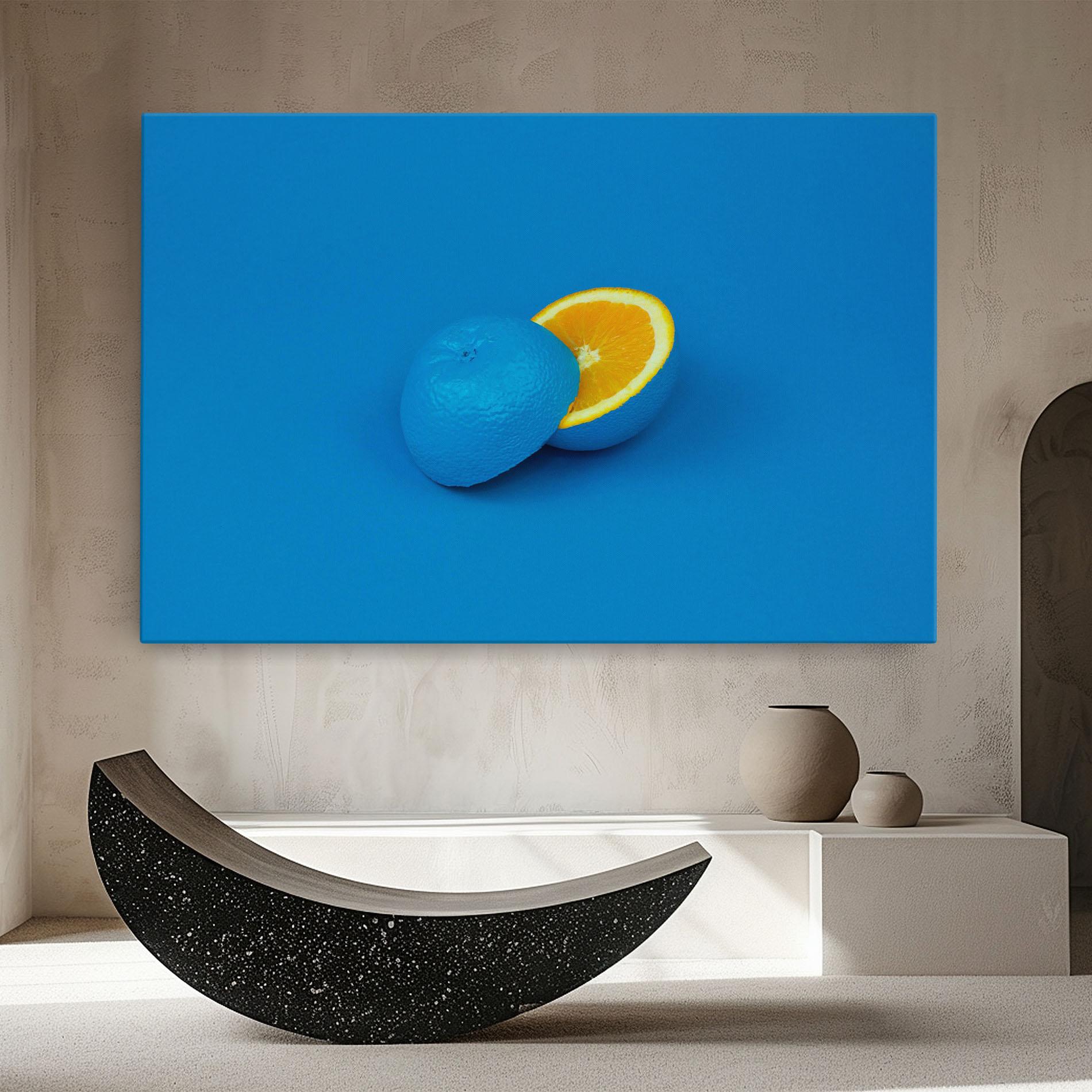 Tablou Canvas Blue Orange mockup 8