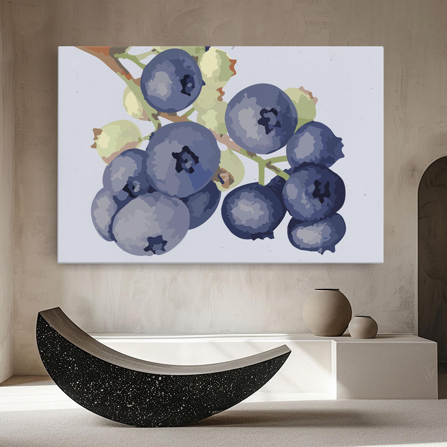 Tablou Canvas Blueberries Art mockup 8