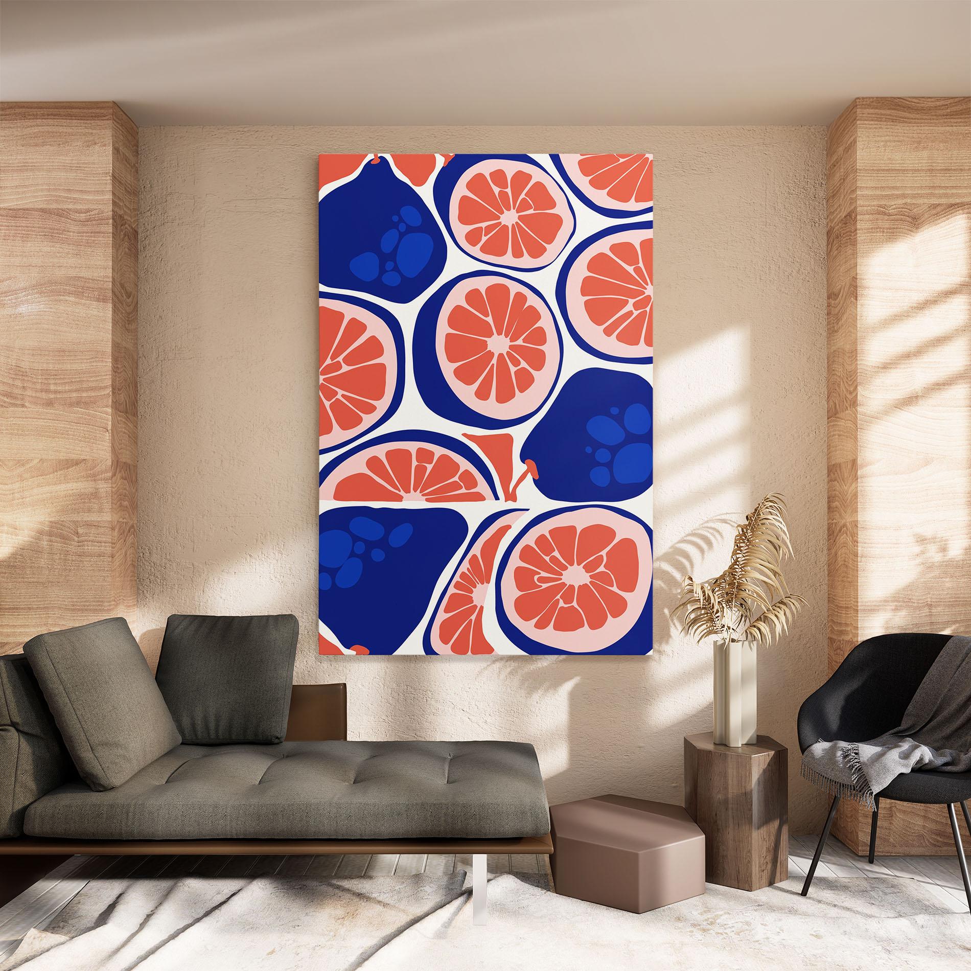 Tablou Canvas Blue Pink Fruit mockup 8