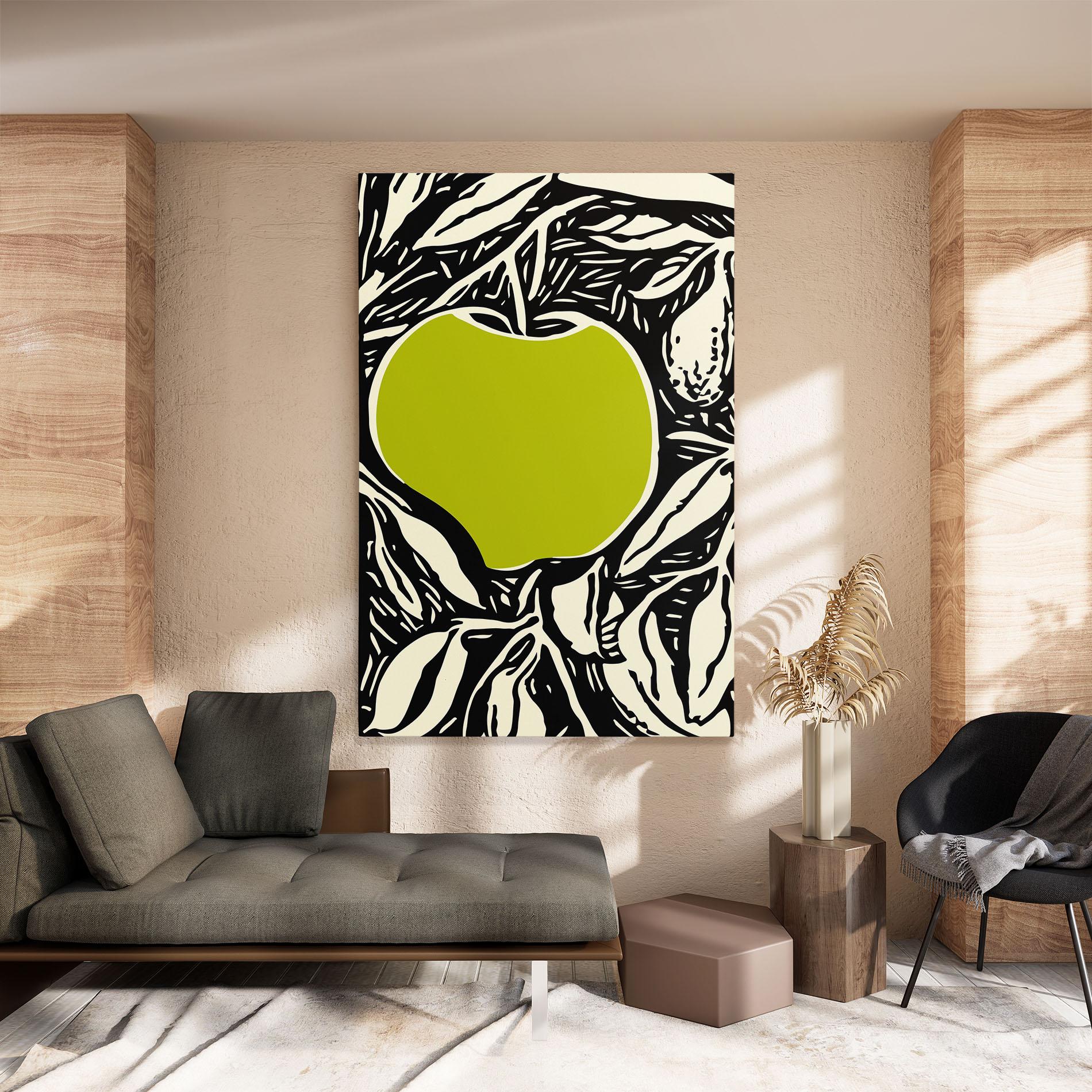 Tablou Canvas Green Apple mockup 8