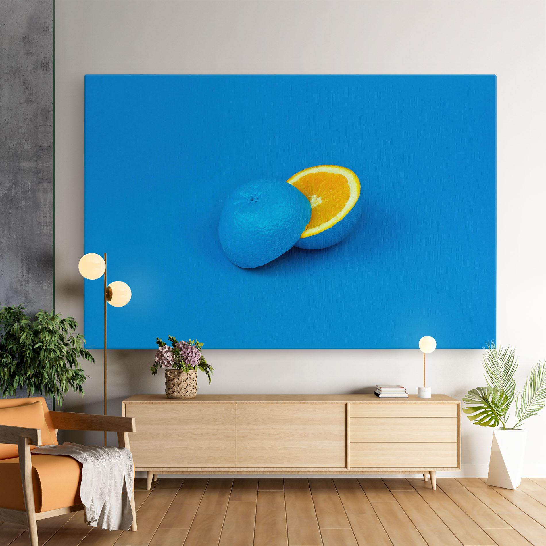 Tablou Canvas Blue Orange mockup 9