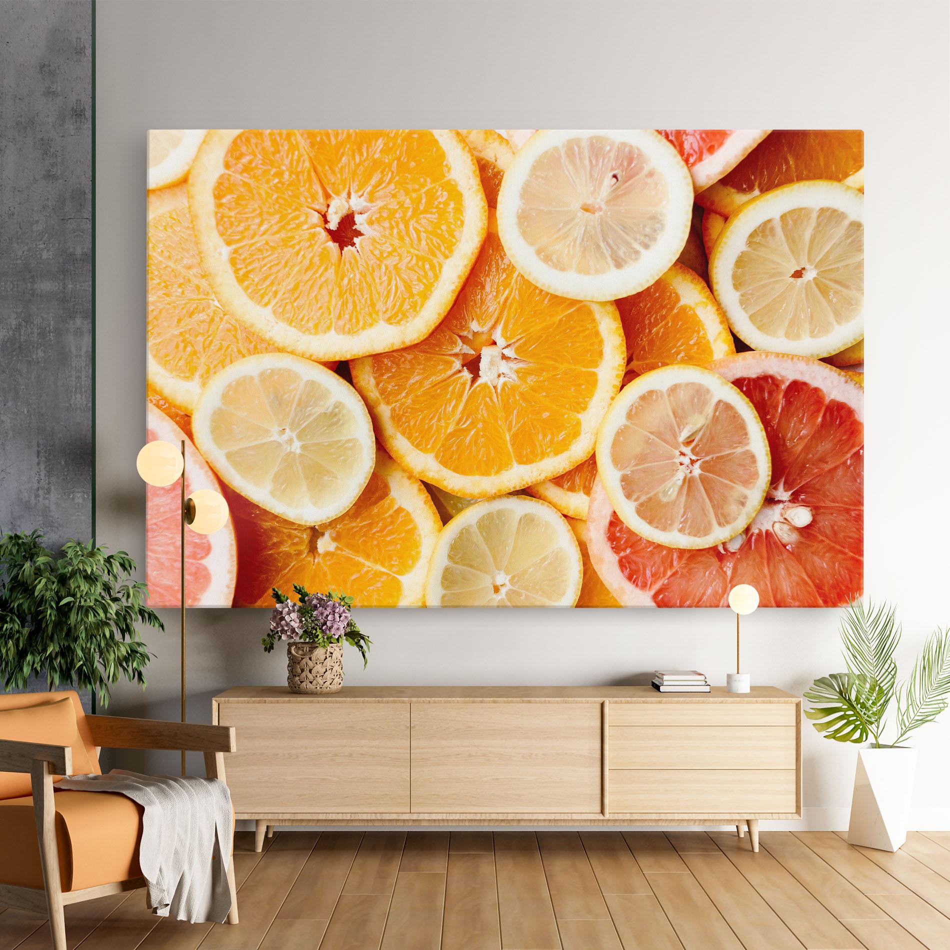 Tablou Canvas Citrus Fruits mockup 9