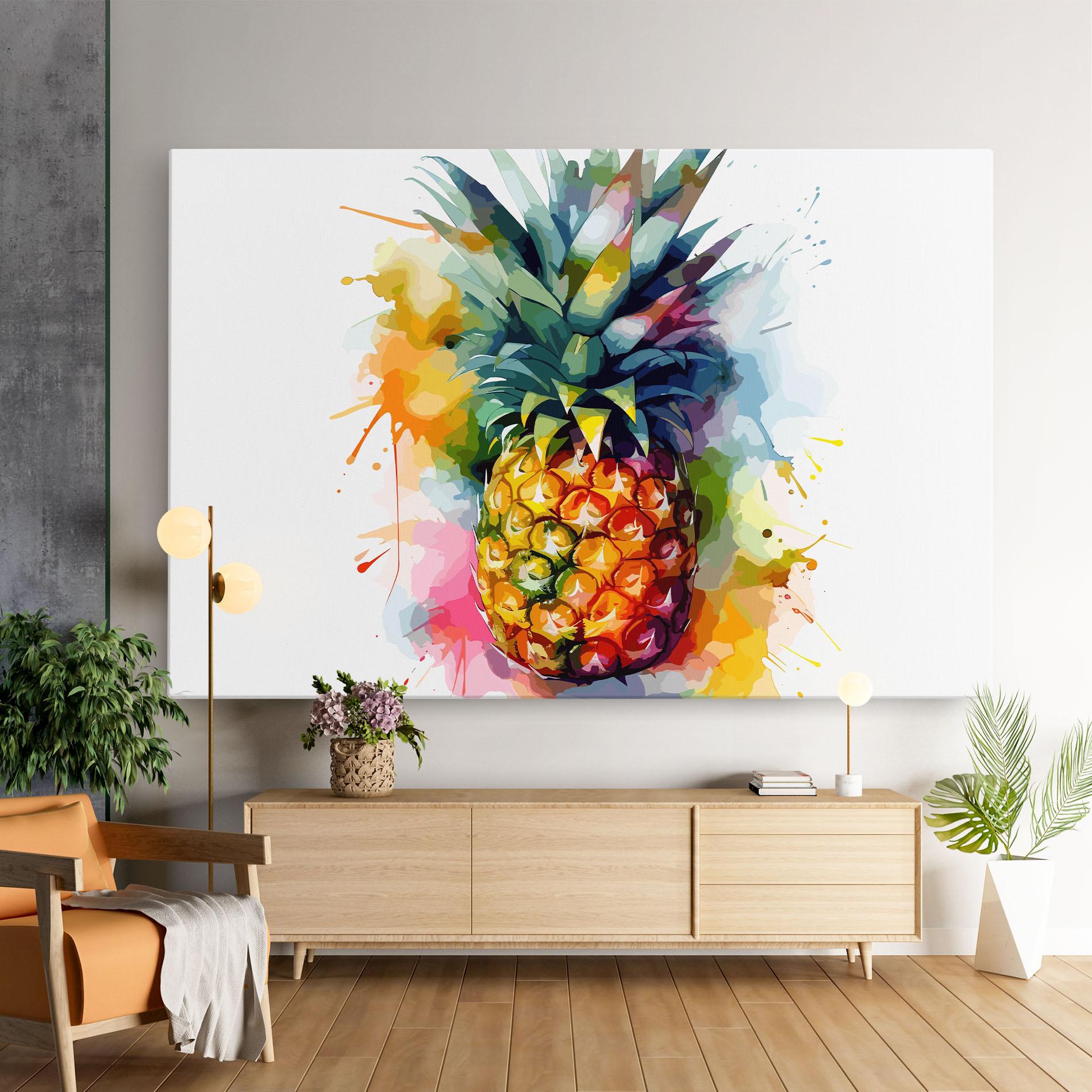 Tablou Canvas Color Mix Pineapple mockup 9