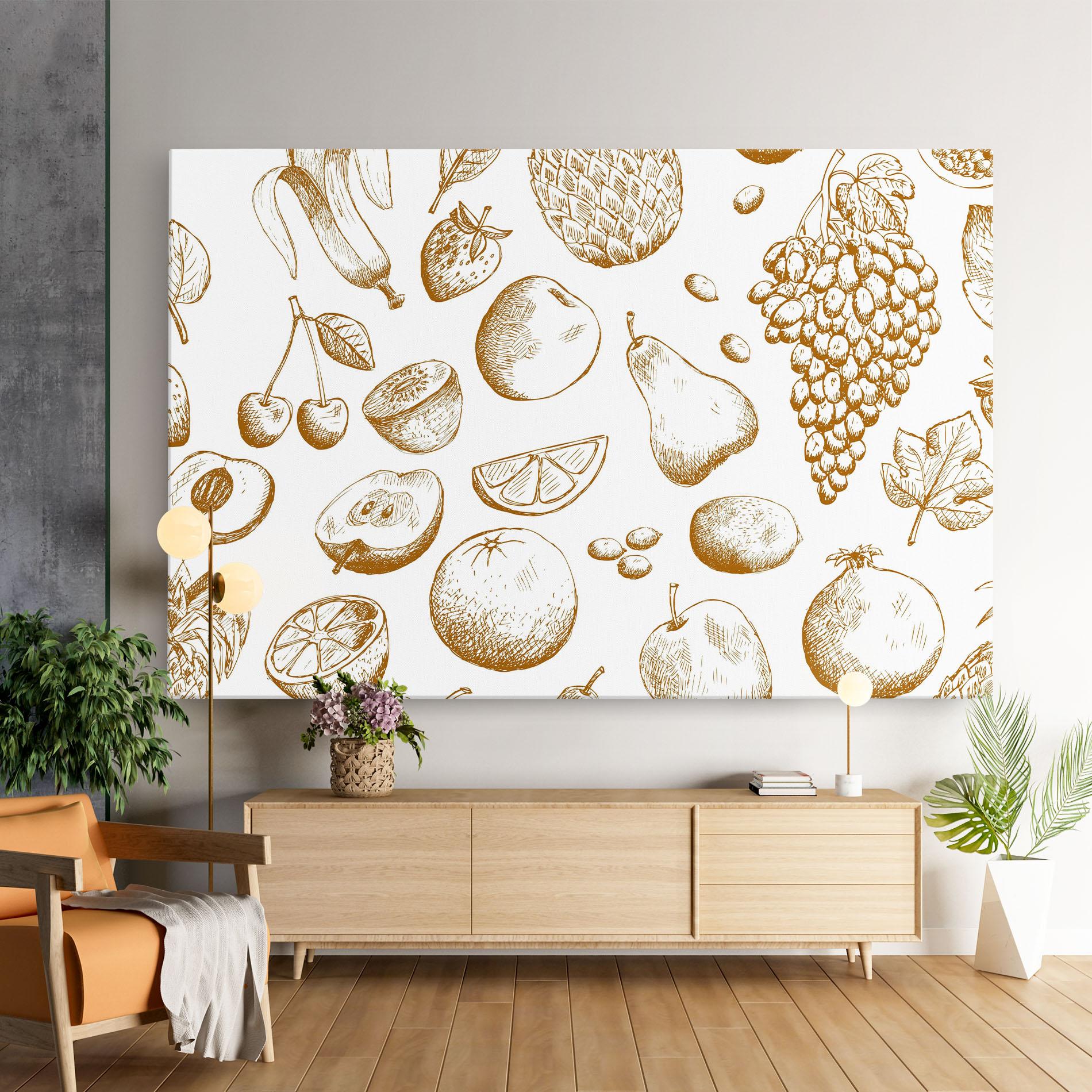 Tablou Canvas Floating Fruits mockup 9