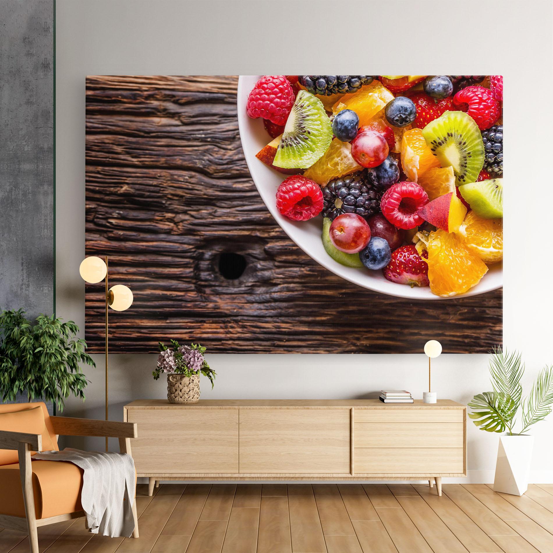Tablou Canvas Fresh Fruit Salad mockup 9