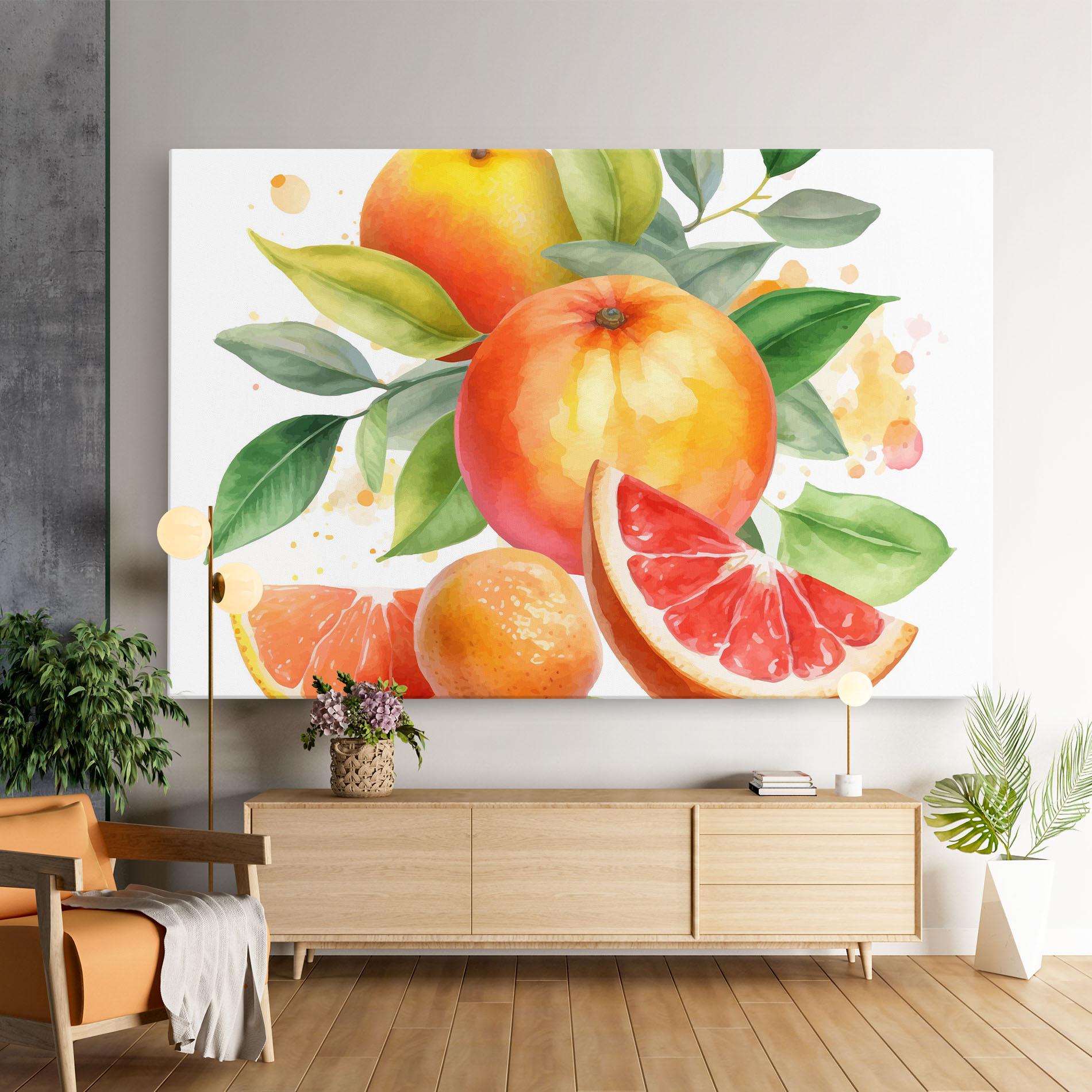 Tablou Canvas Grapefruit Art mockup 9
