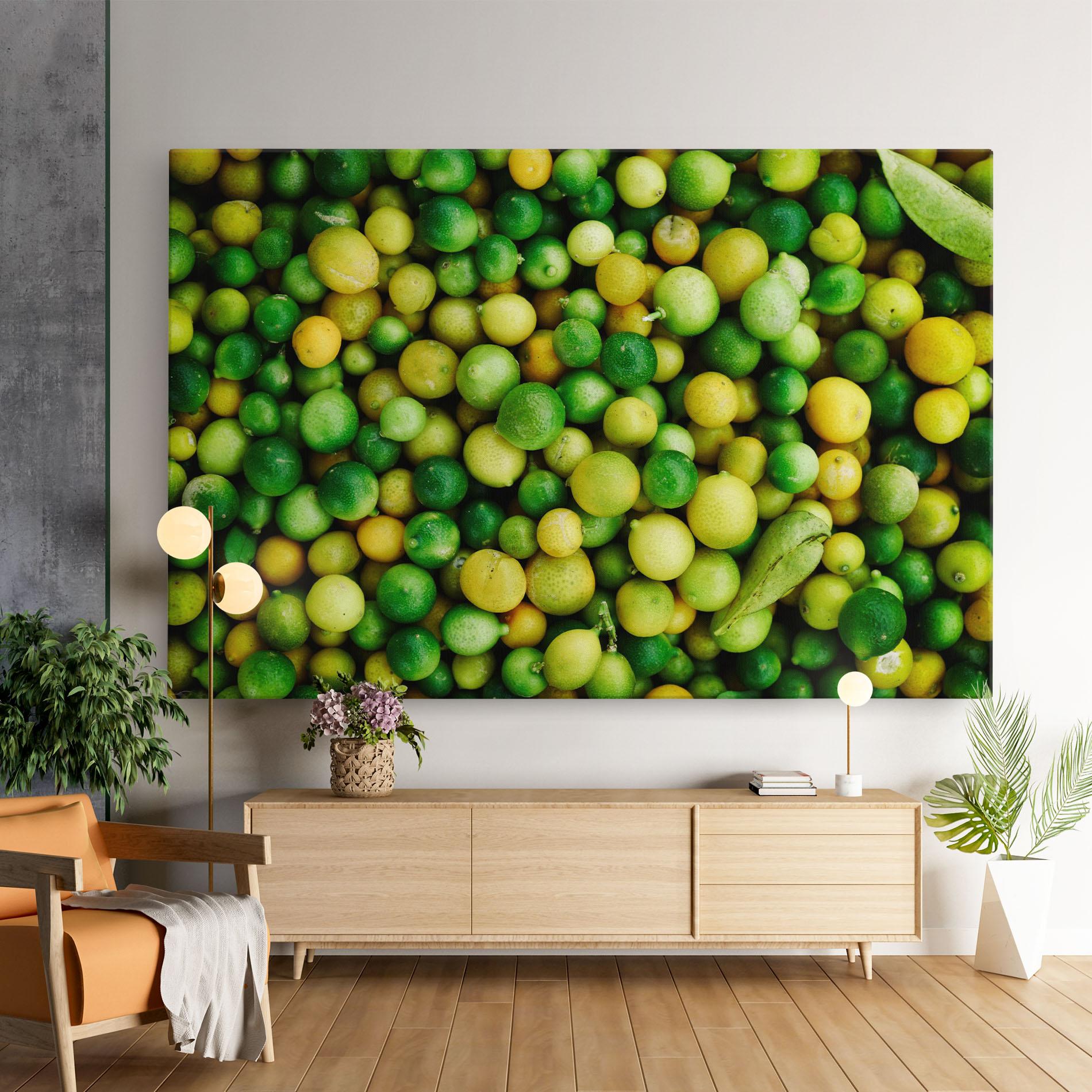 Tablou Canvas Green Lime mockup 9