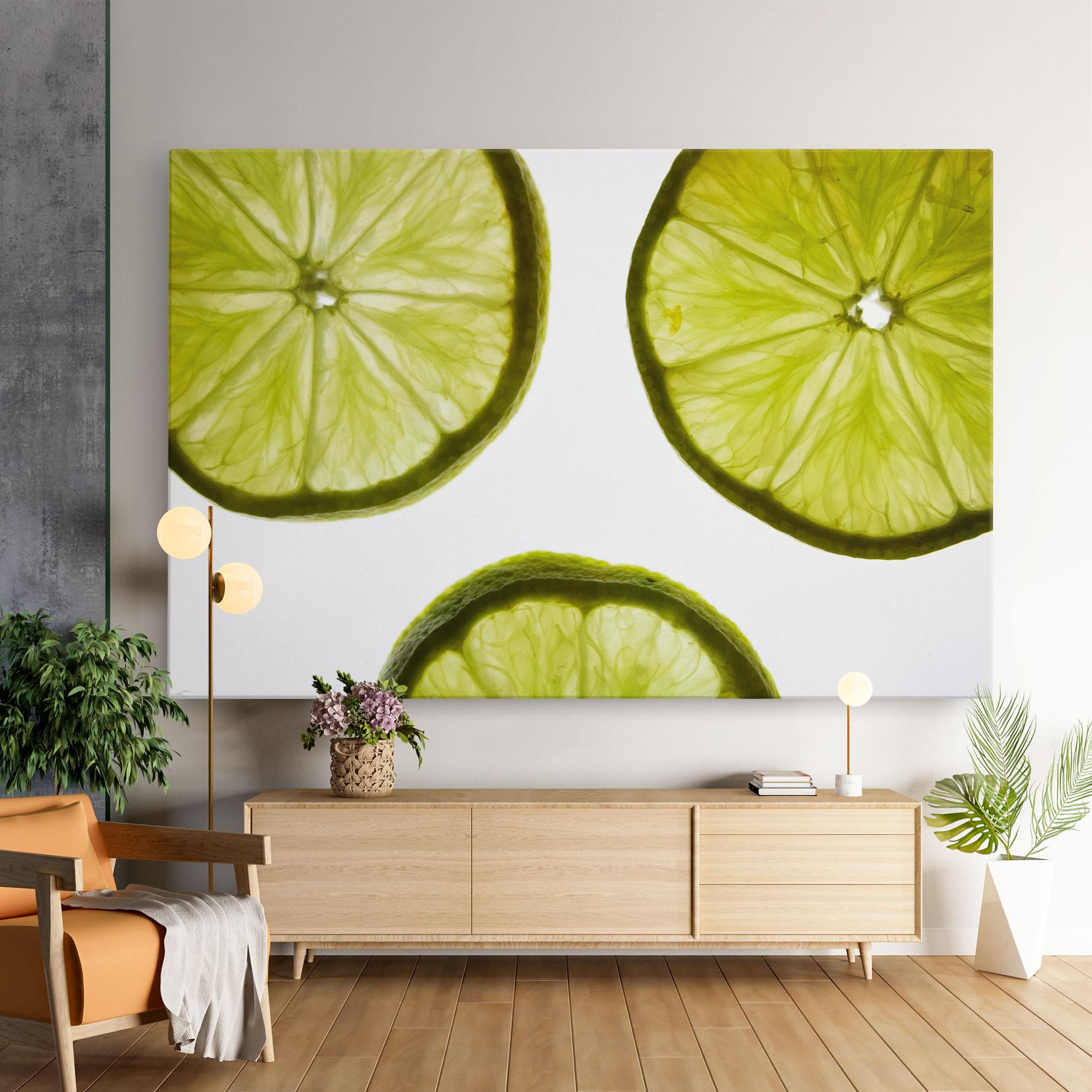 Tablou Canvas Lime Slice mockup 9