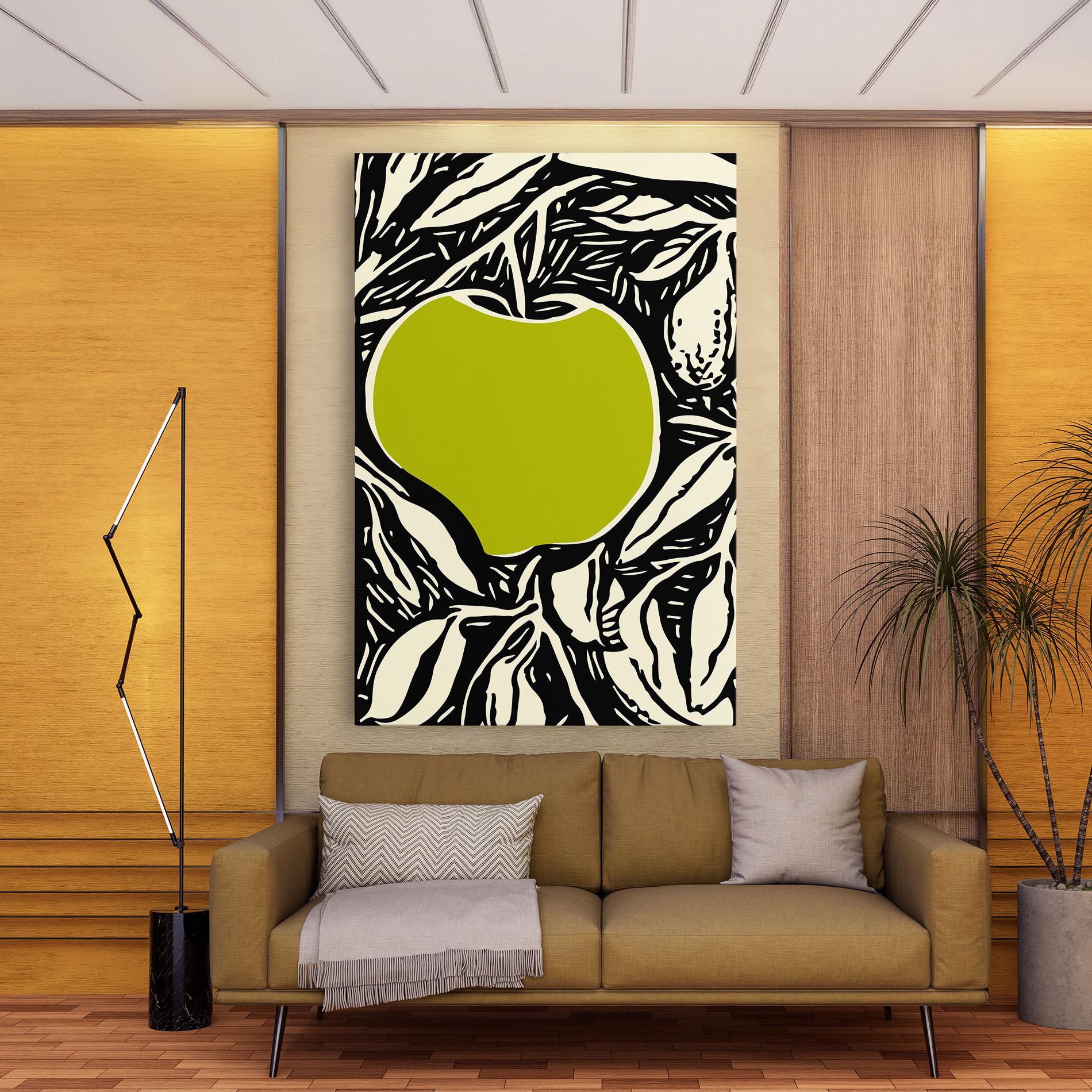 Tablou Canvas Green Apple mockup 9