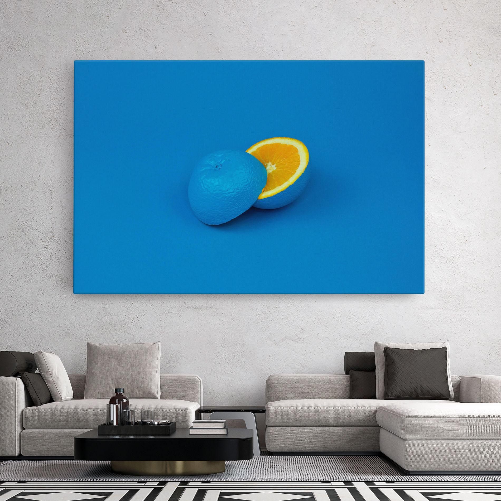 Tablou Canvas Blue Orange mockup 2
