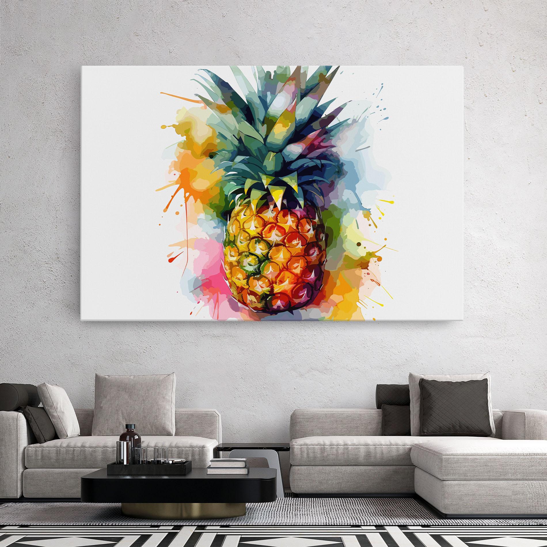 Tablou Canvas Color Mix Pineapple mockup 2